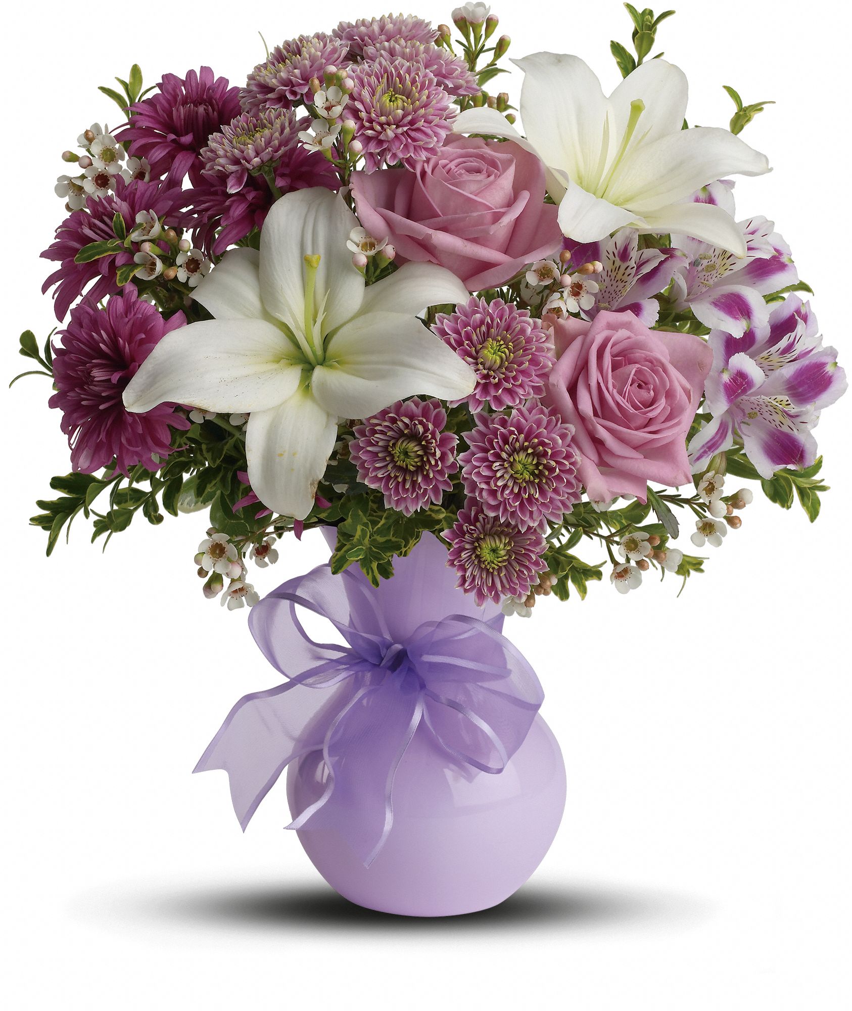 Teleflora's Precious in Purple Flowers