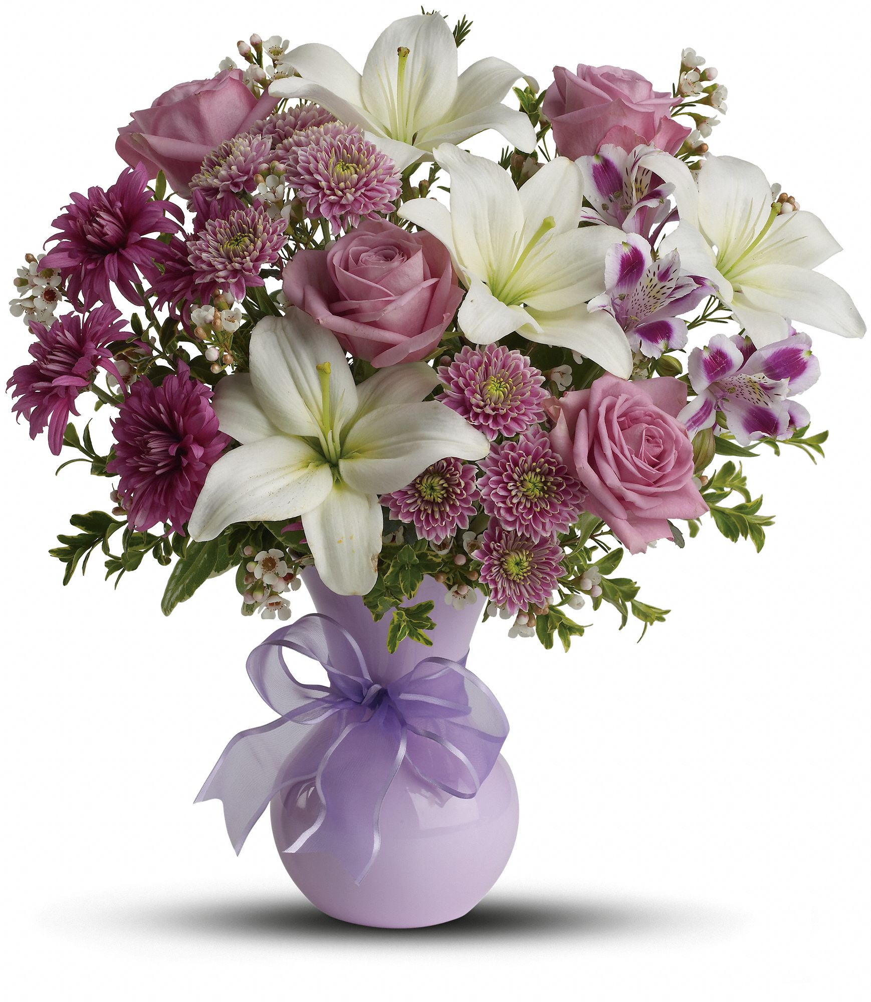 Teleflora's Precious in Purple Flowers