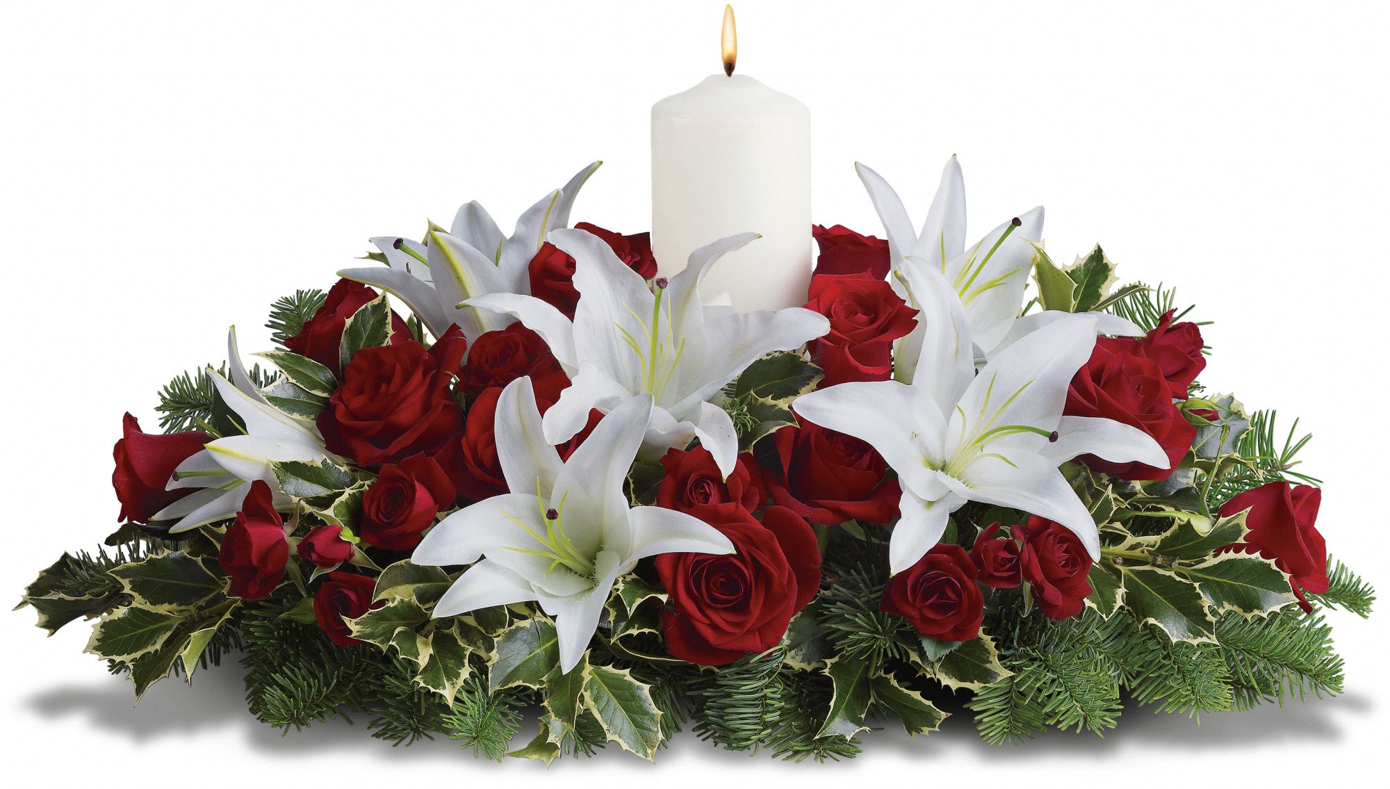 Luminous Lilies Centerpiece Flowers