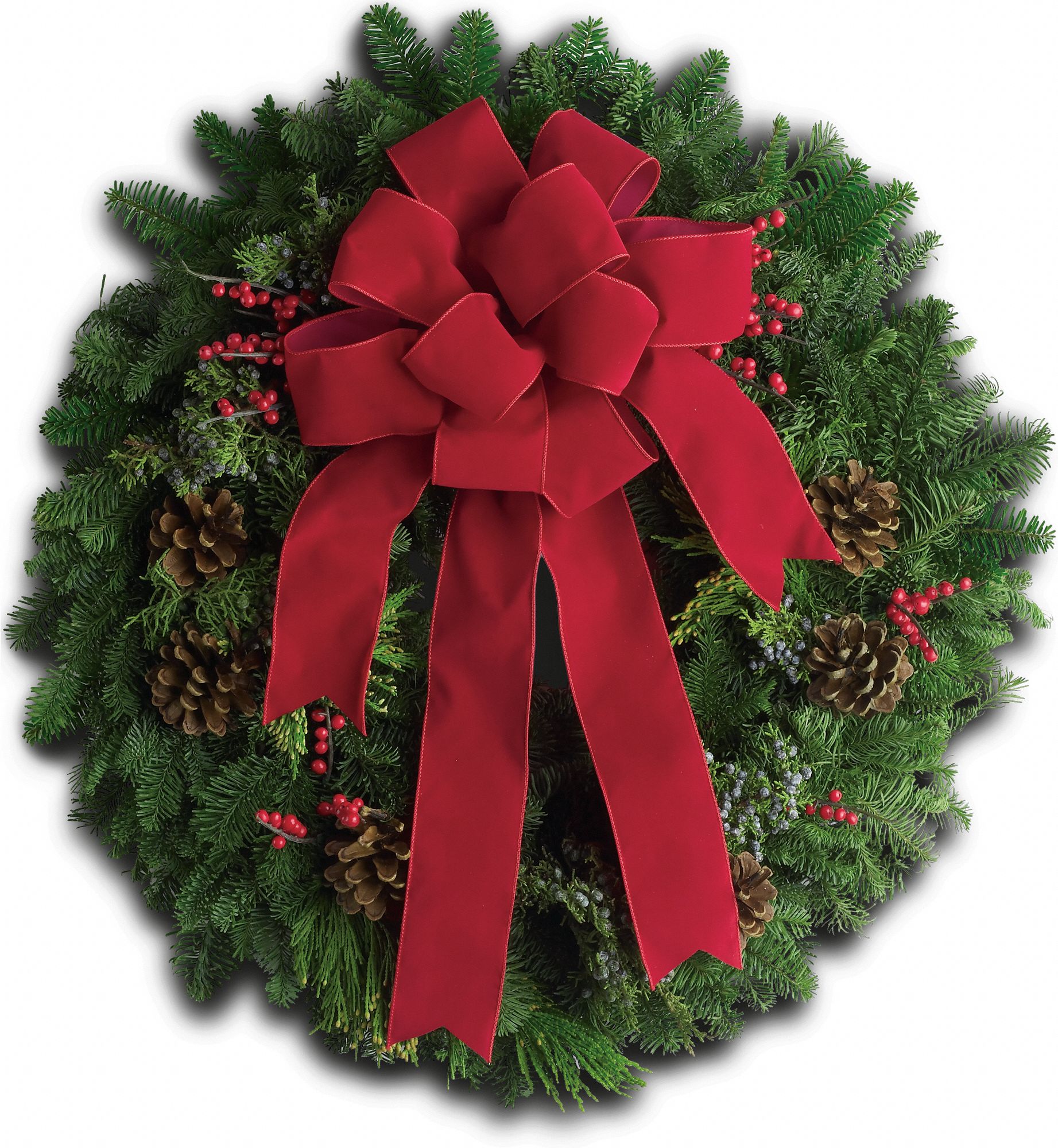 Classic Holiday Wreath Flowers