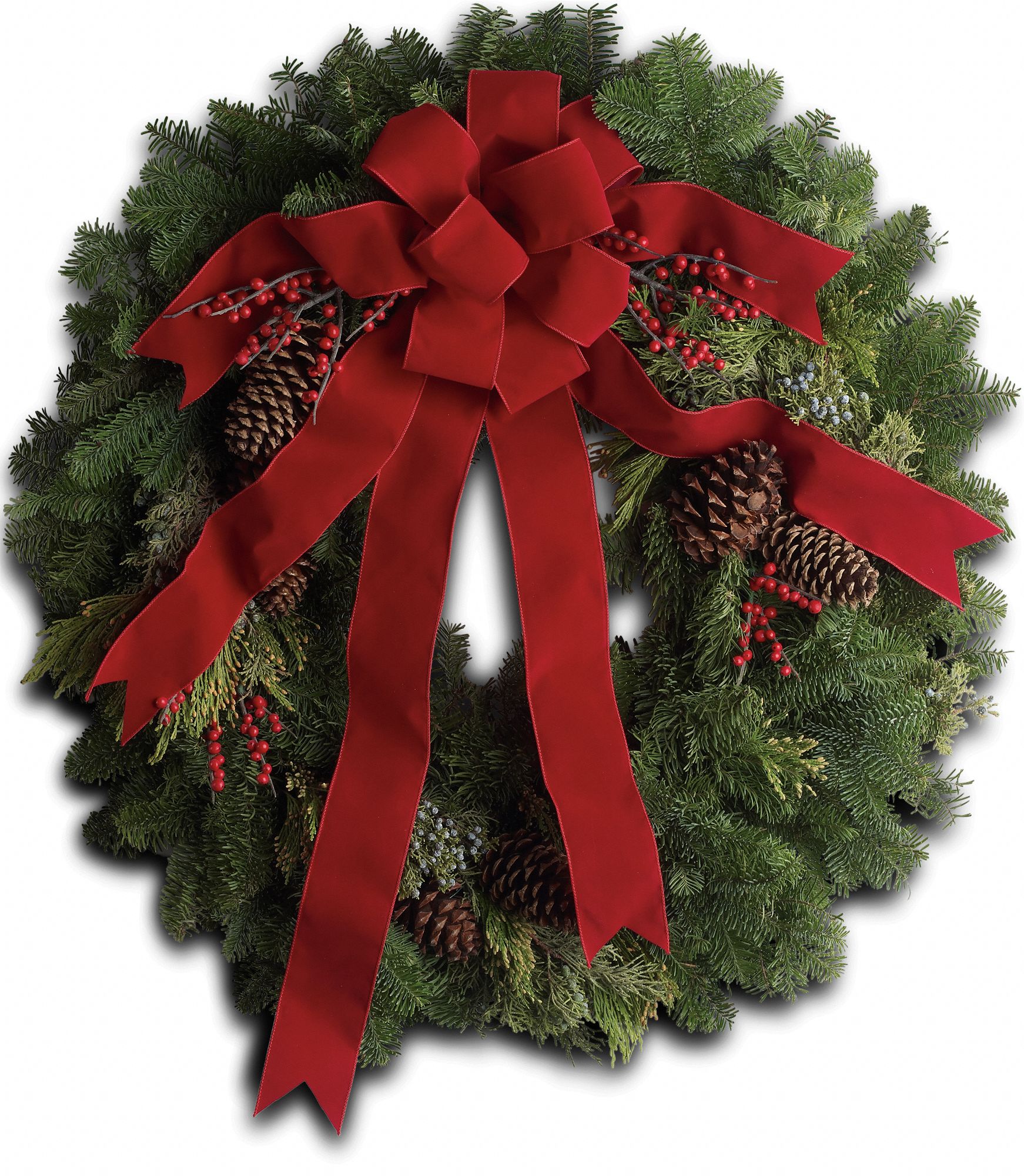 Classic Holiday Wreath Flowers