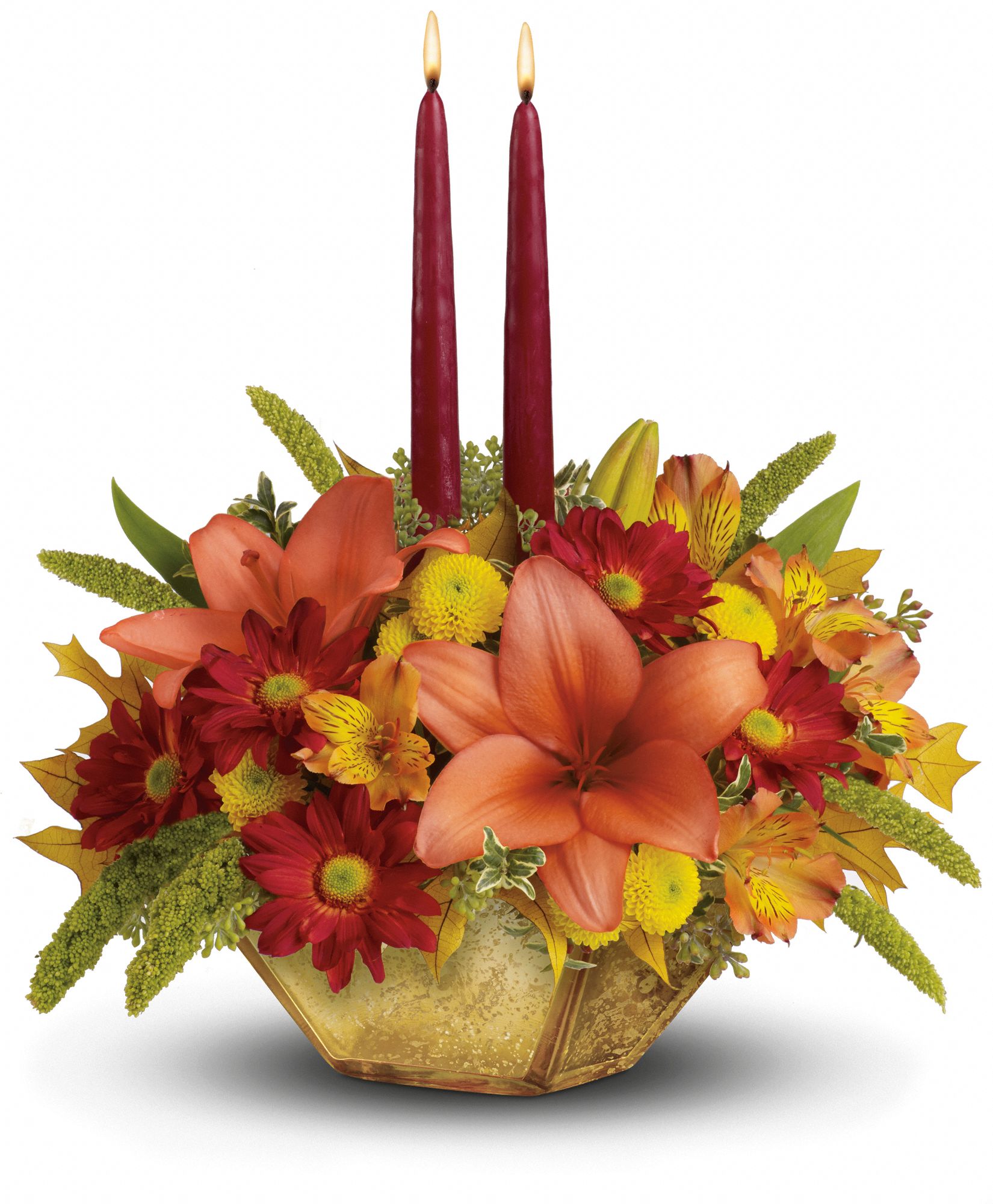 Teleflora's Autumn Reflections Centerpiece Flowers