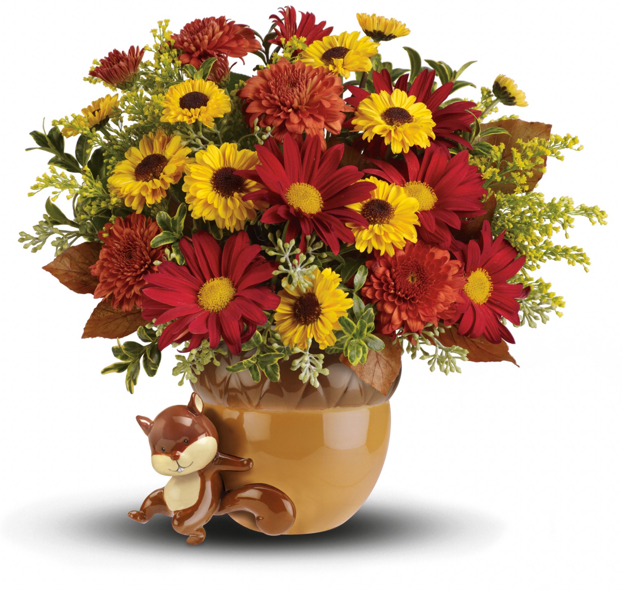 Teleflora's Send a Hug Squirrel Away Bouquet Flowers