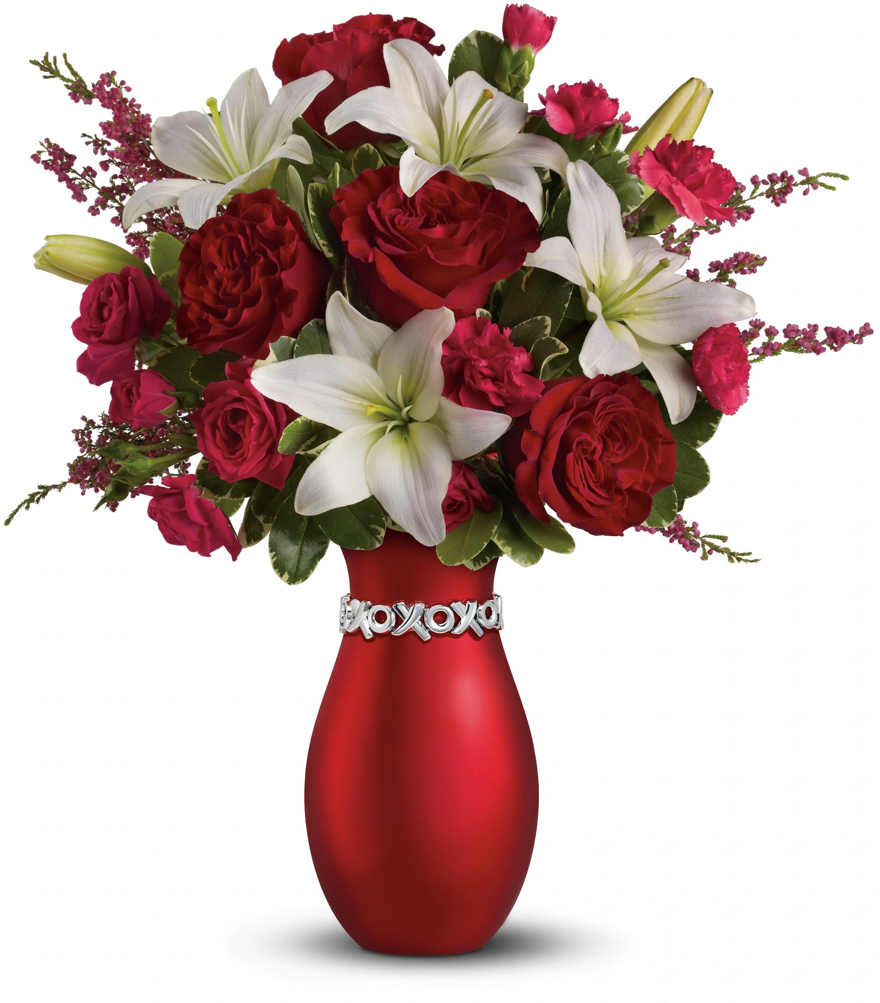 Teleflora's XOXO Bouquet with Red Roses Flowers