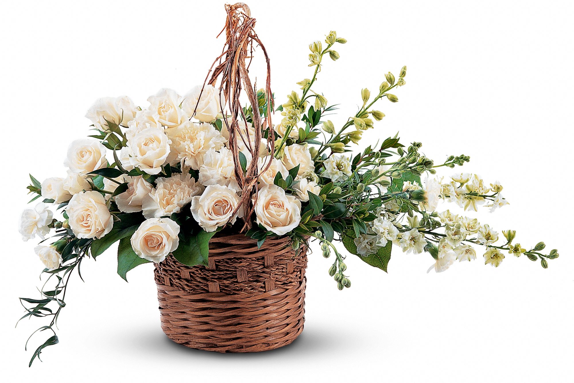 Basket of Light Flowers