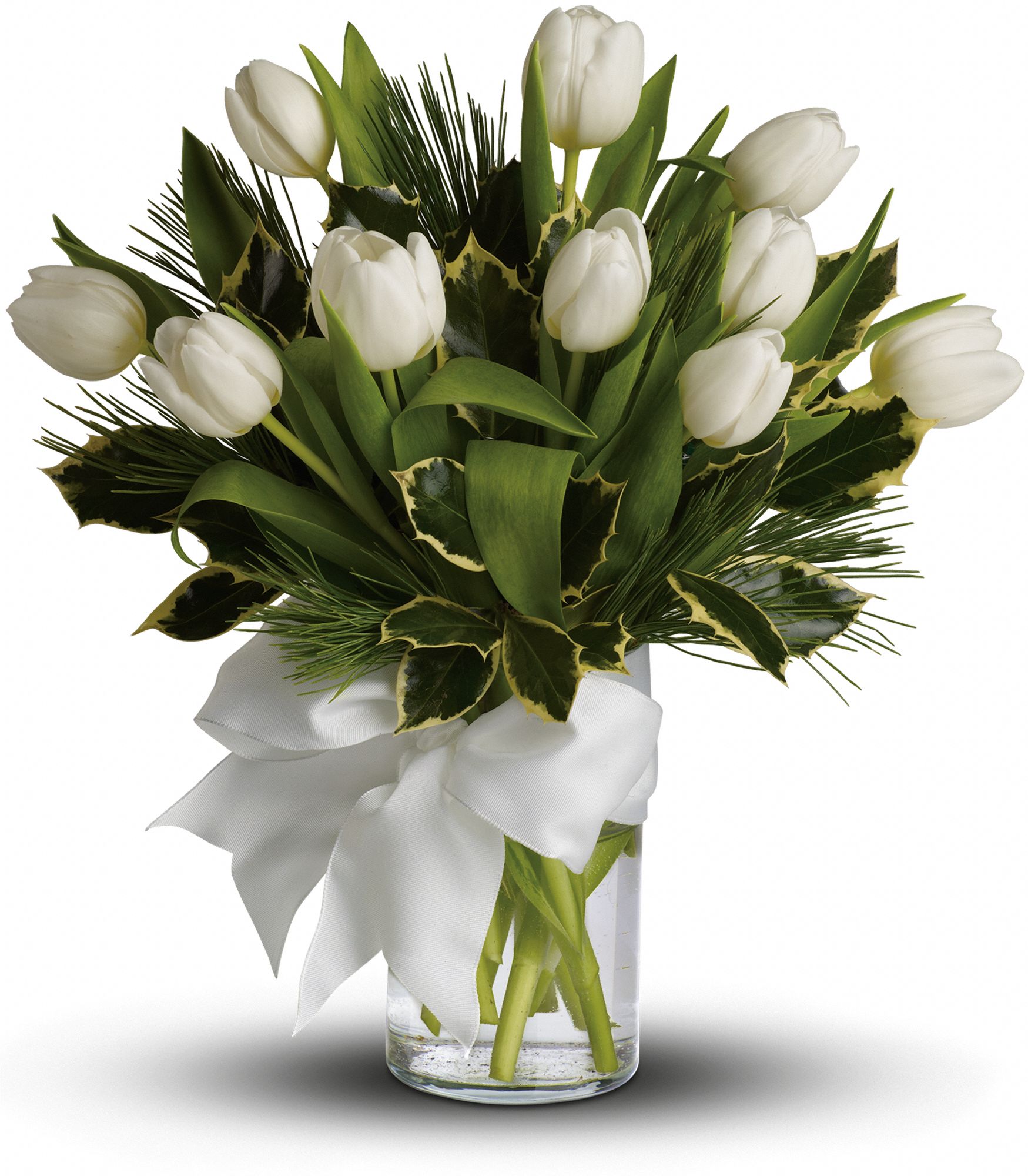 Tulips and Pine Flowers