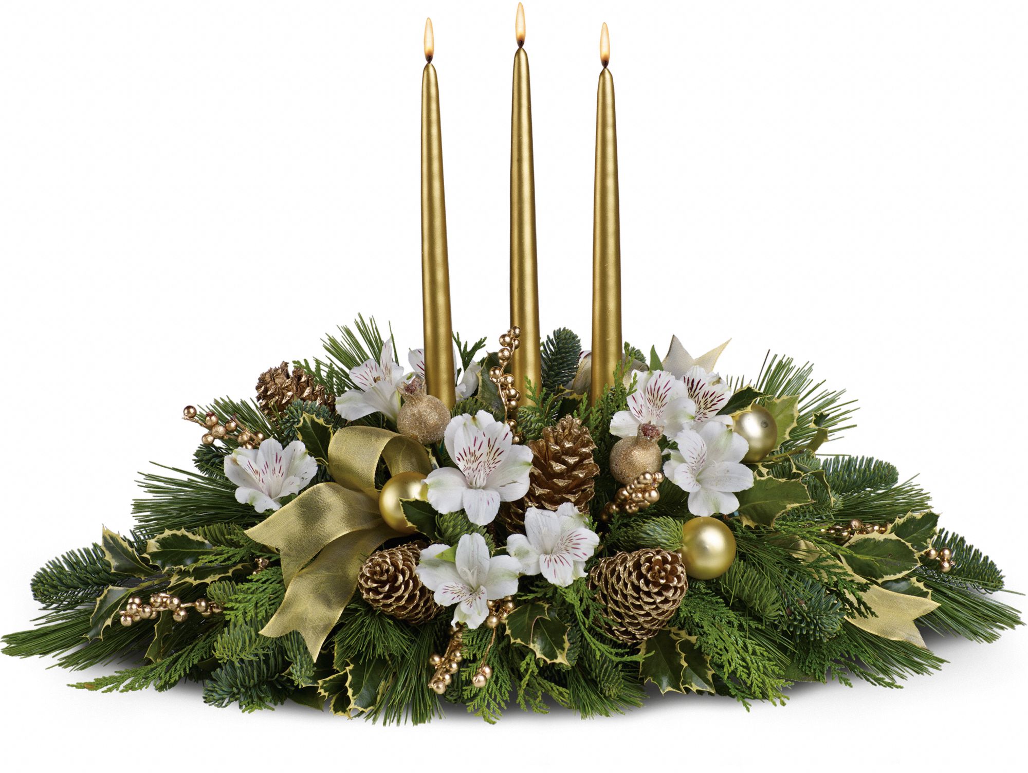 Royal Christmas Centerpiece Flowers