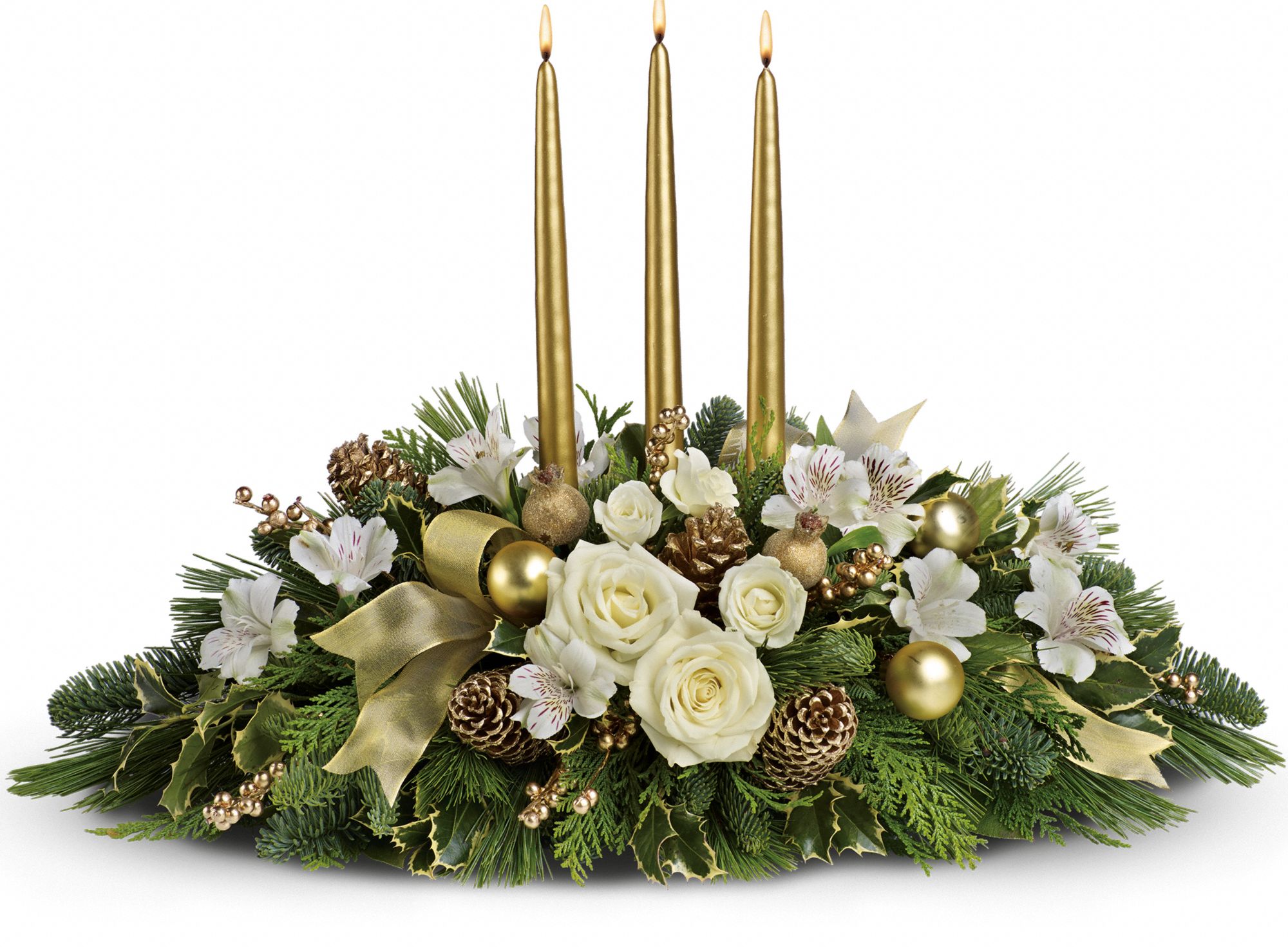 Royal Christmas Centerpiece Flowers