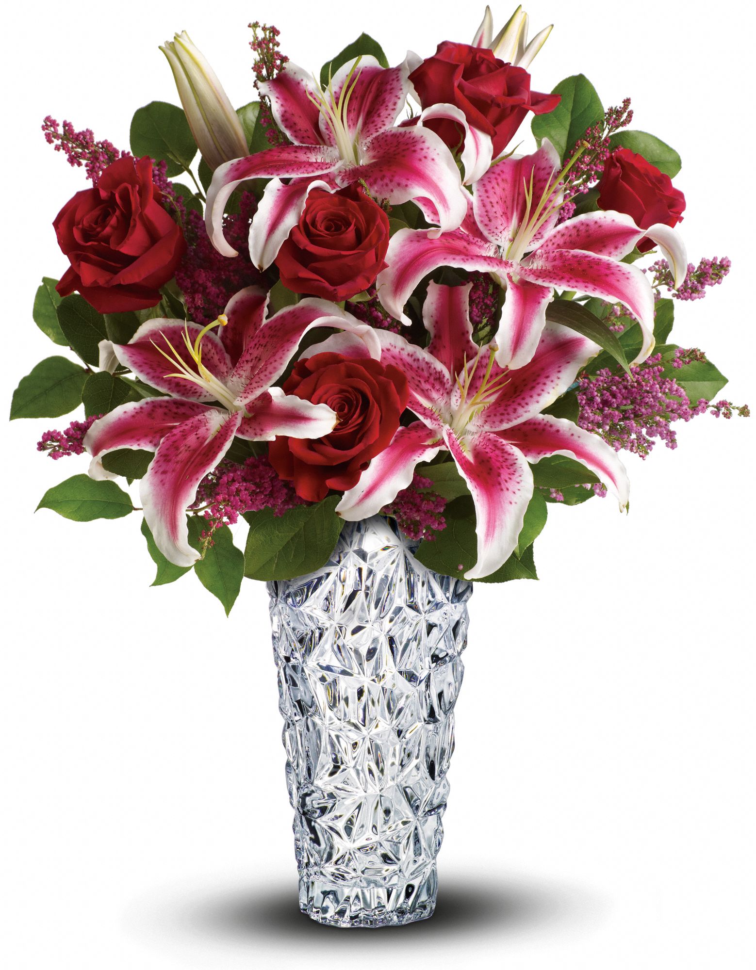 Teleflora's Diamonds And Lilies Bouquet Flowers