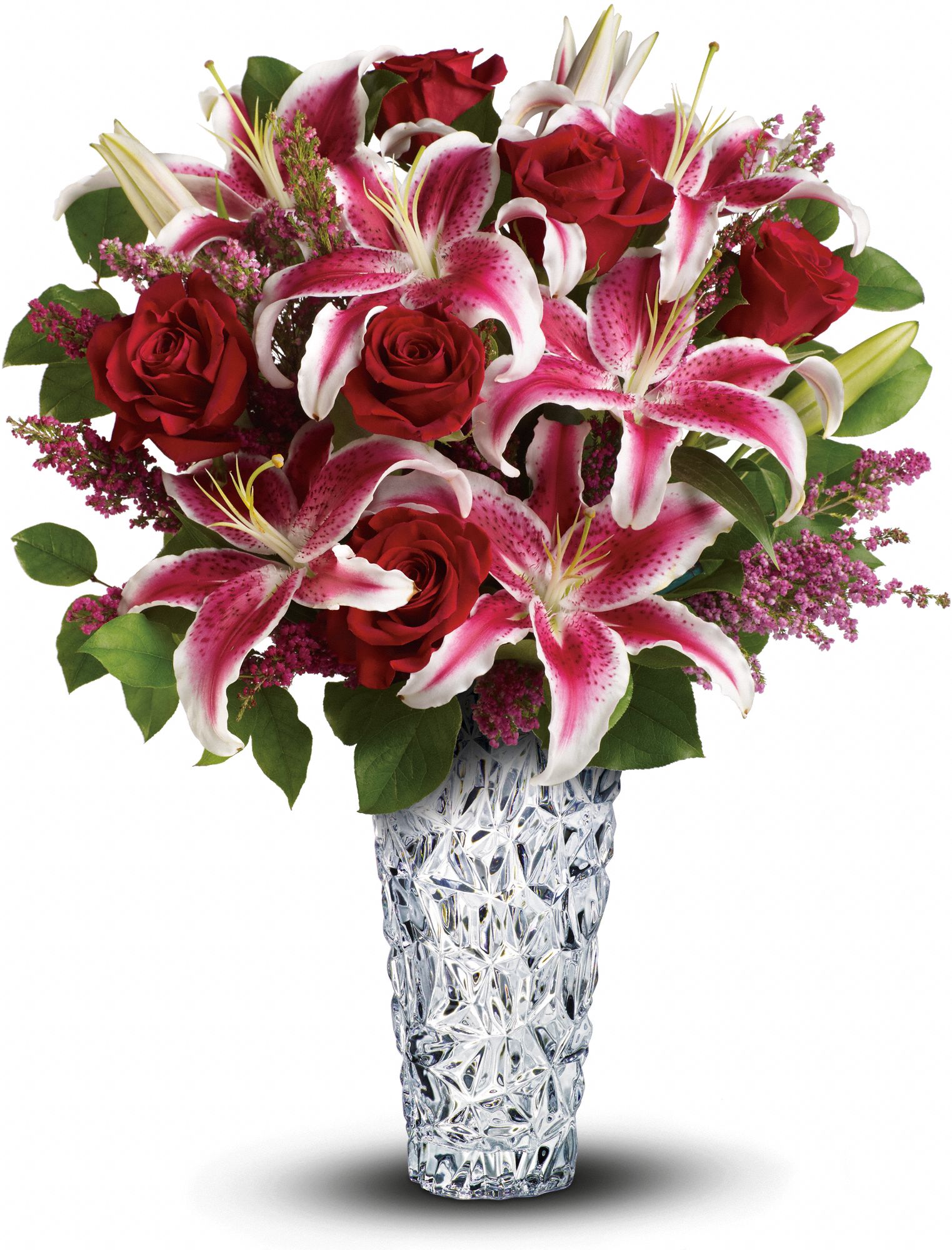 Teleflora's Diamonds And Lilies Bouquet Flowers