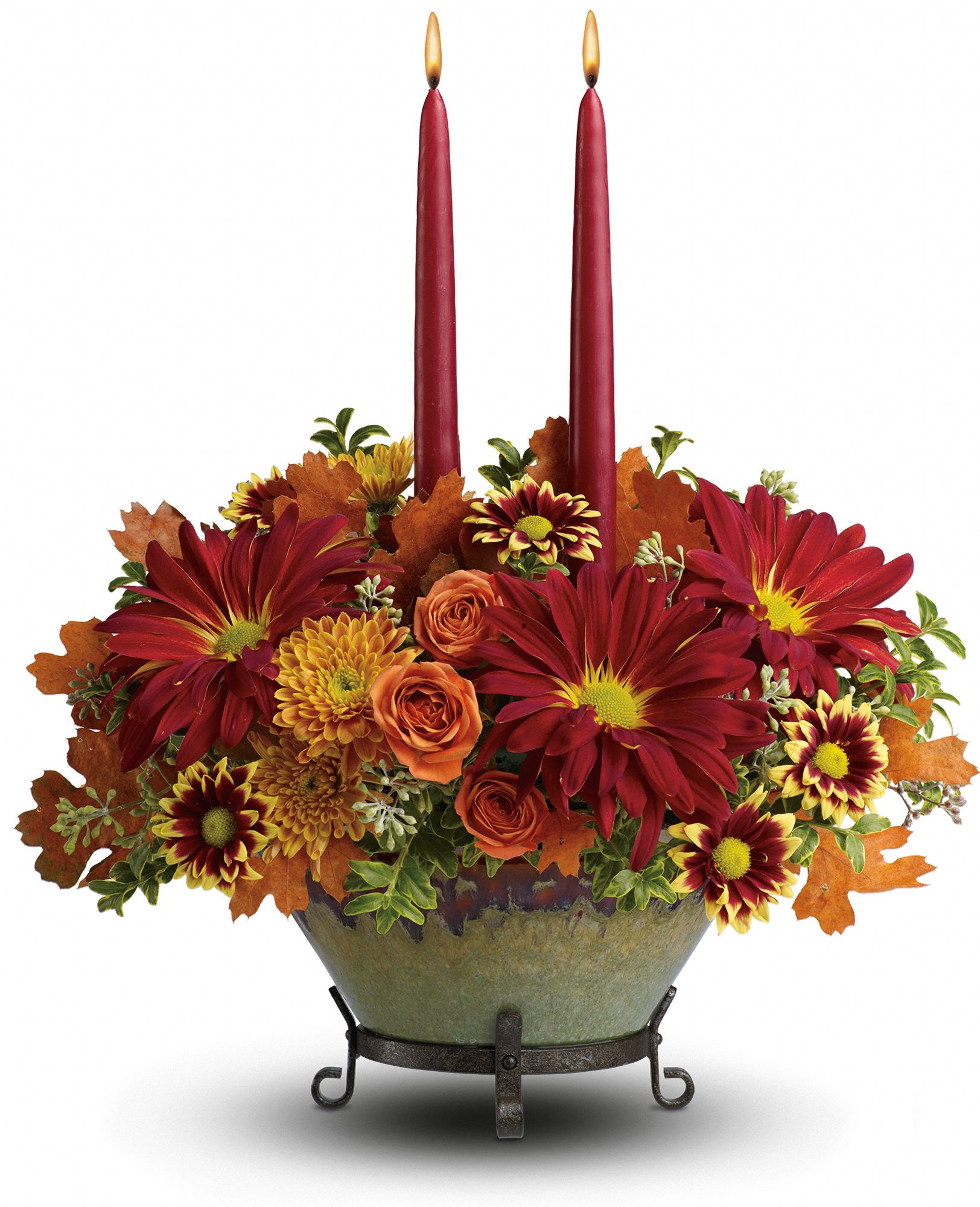 Teleflora’s Tuscan Autumn Centerpiece Jabberfly