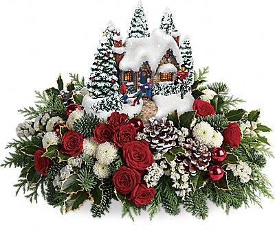 Thomas Kinkade's Country Christmas Homecoming Centerpiece