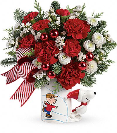 Peanuts Christmas Mug by Teleflora