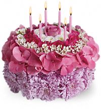 Your Special Day bouquet - flowers in shape of birthday cake
