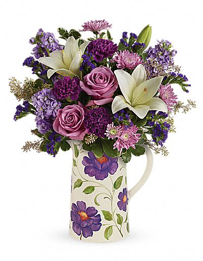 Teleflora's Garden Pitcher Bouquet