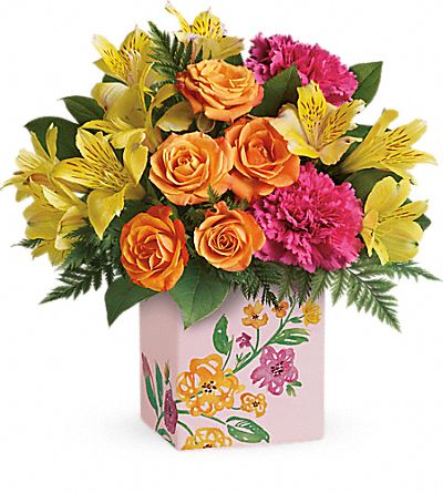 Teleflora's Painted Blossoms Bouquet