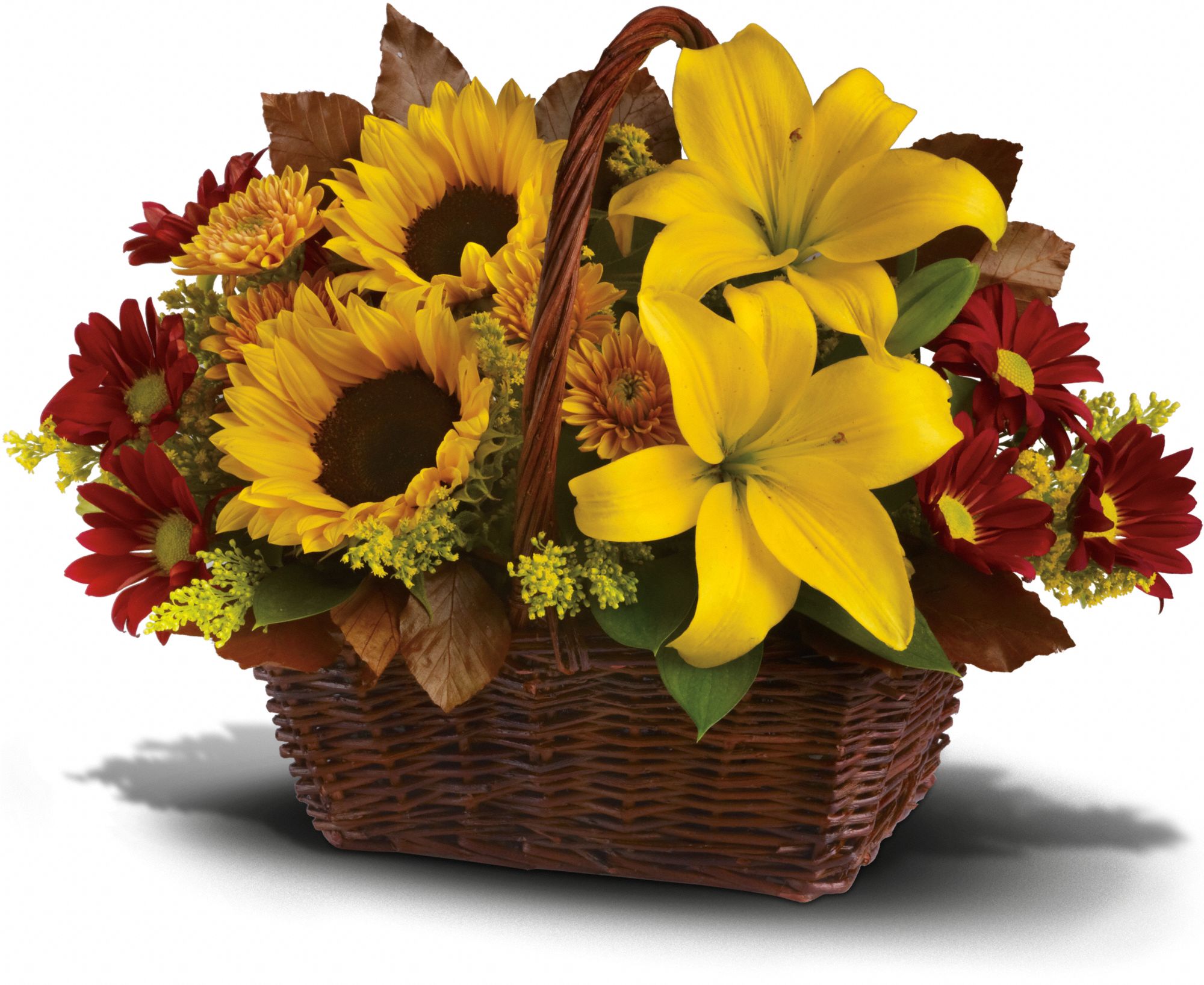 Golden Days Basket Flowers