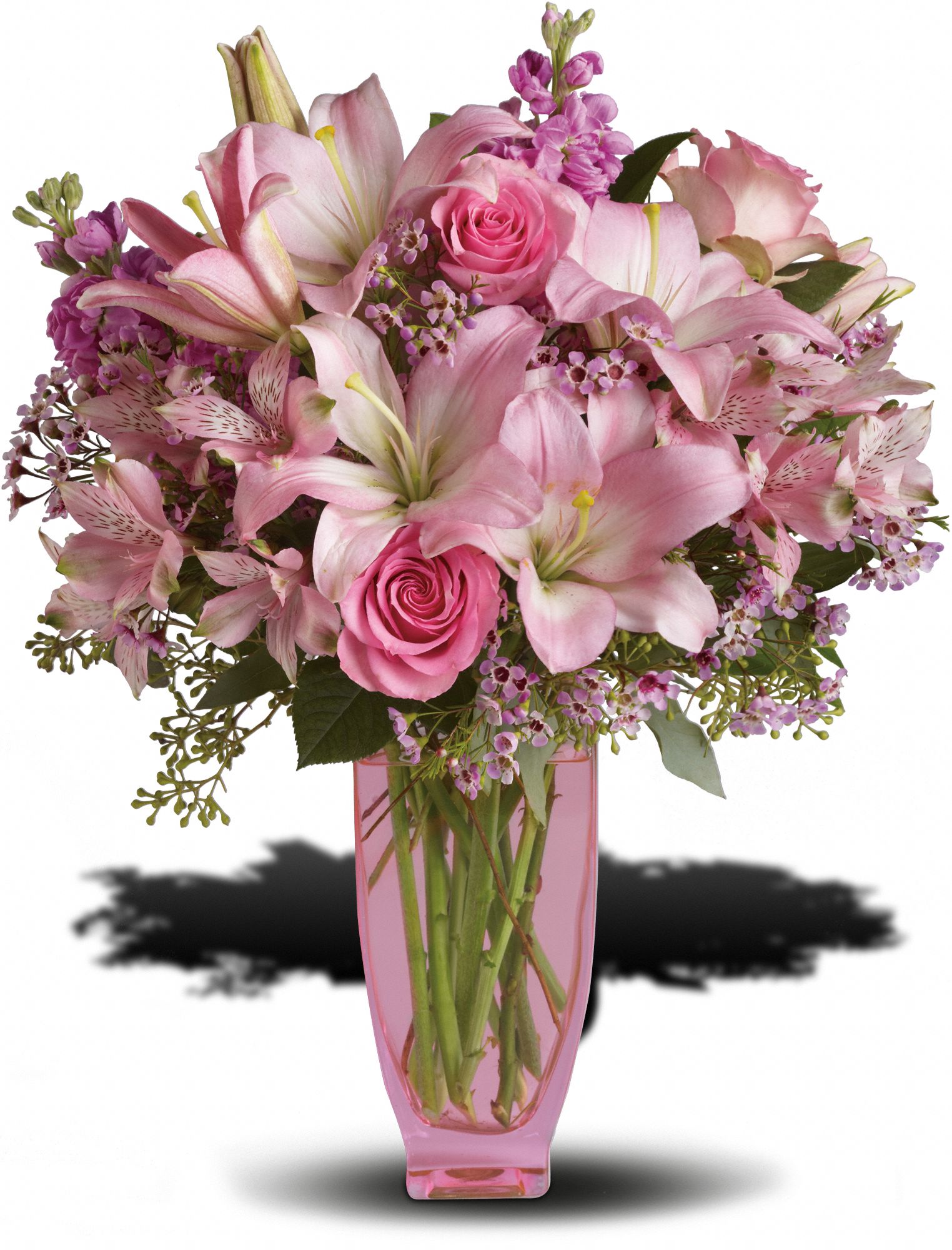 Teleflora's Pink Pink Bouquet with Pink Roses Flowers