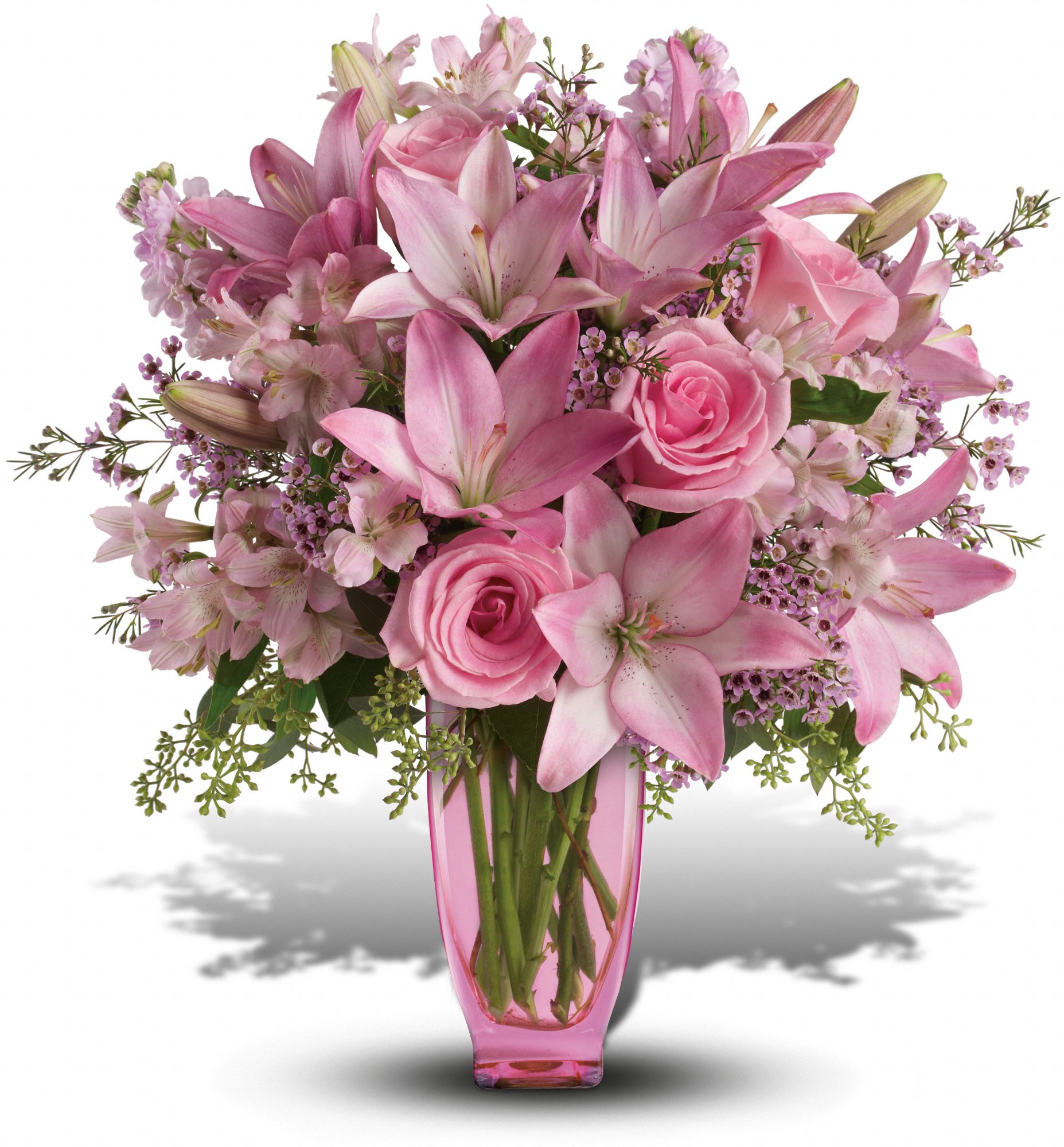 Teleflora's Pink Pink Bouquet DX Flowers
