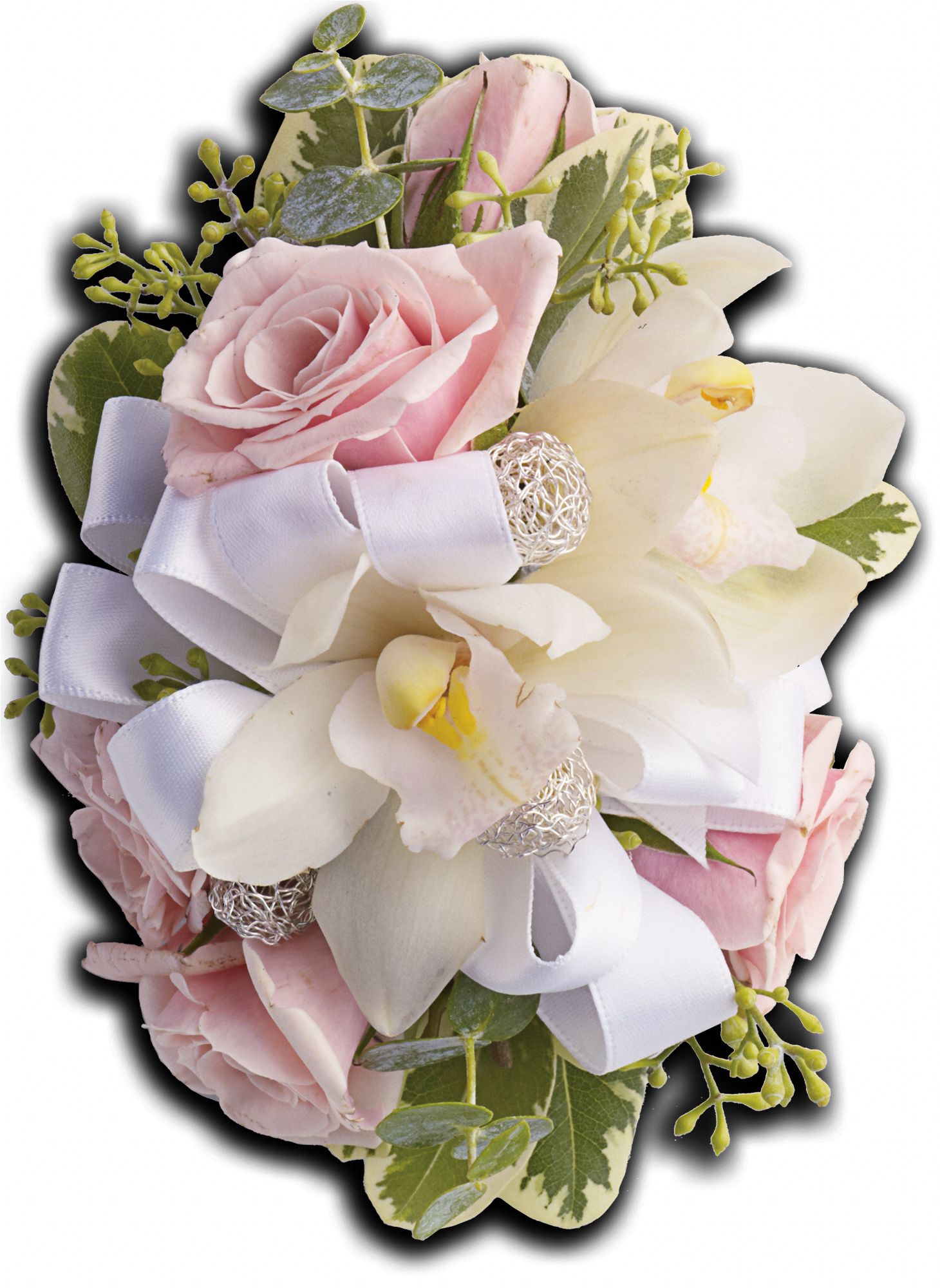 Dreamy Pink Wristlet Flowers