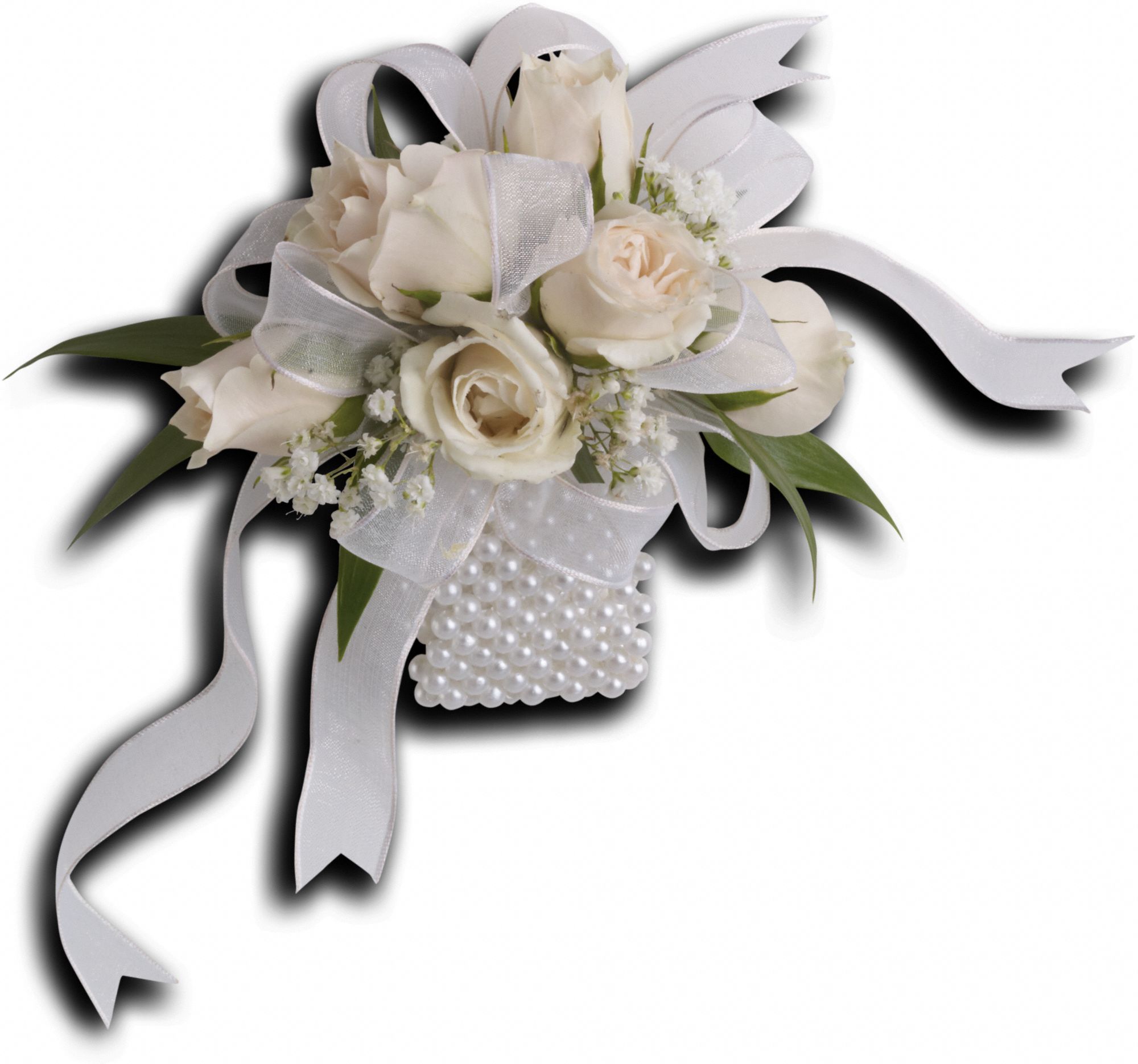 White Whisper Wristlet Flowers