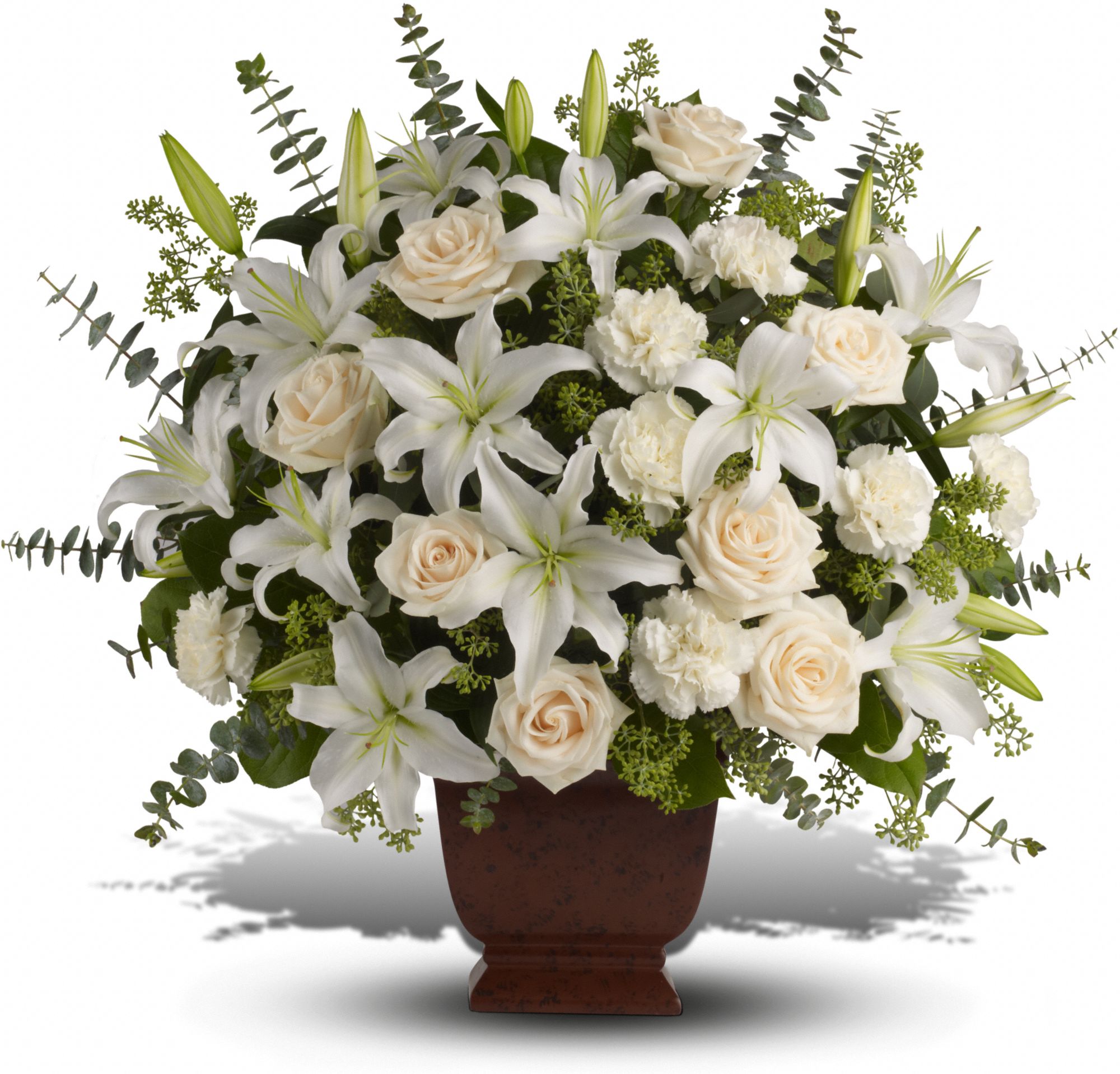 Teleflora's Loving Lilies and Roses Bouquet Flowers