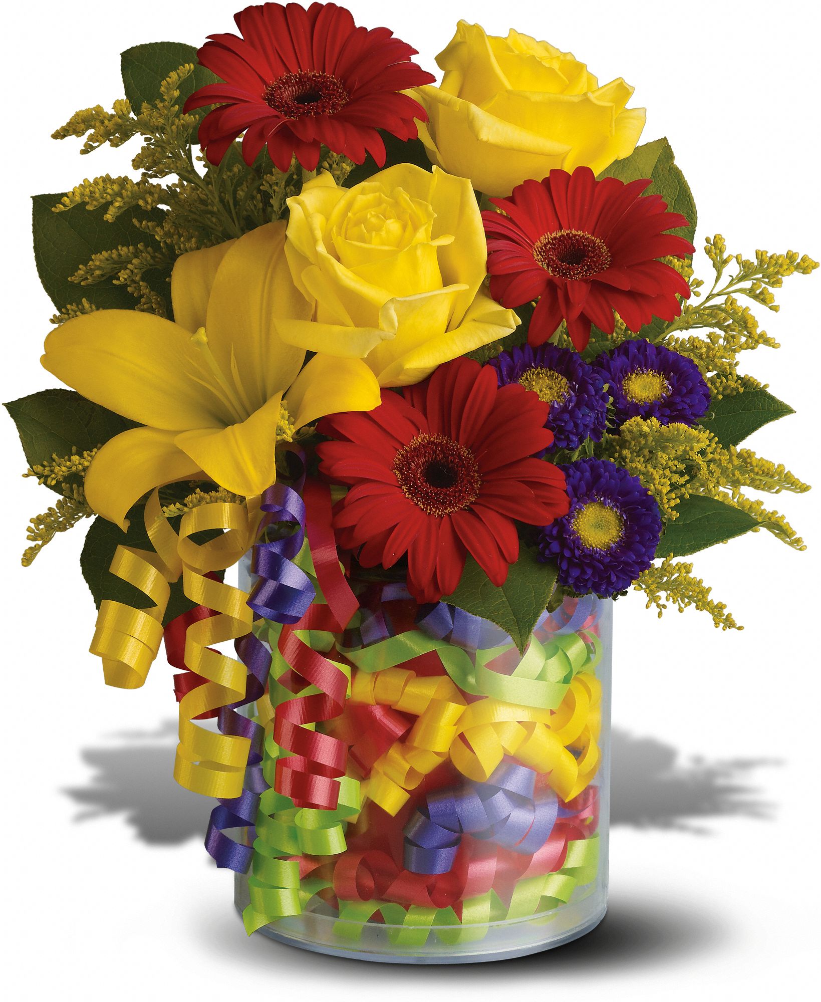 Teleflora's Birthday Ribbon Bouquet Flowers