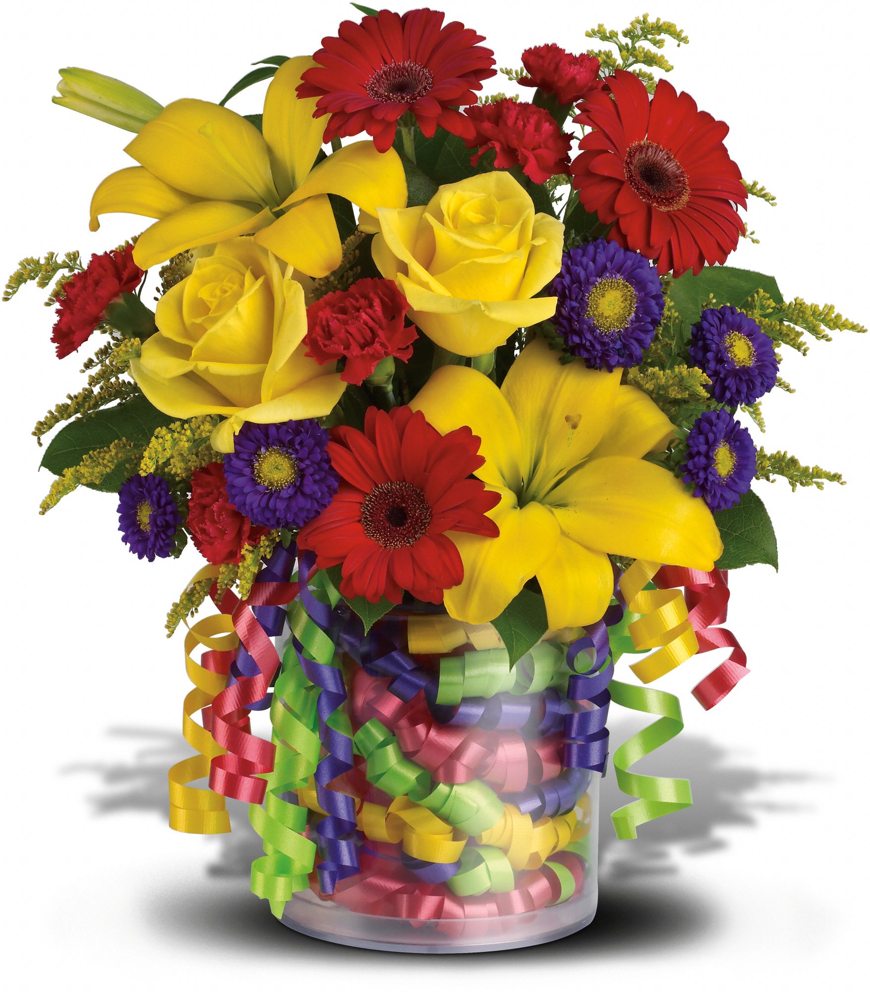 Teleflora's Birthday Ribbon Bouquet Flowers