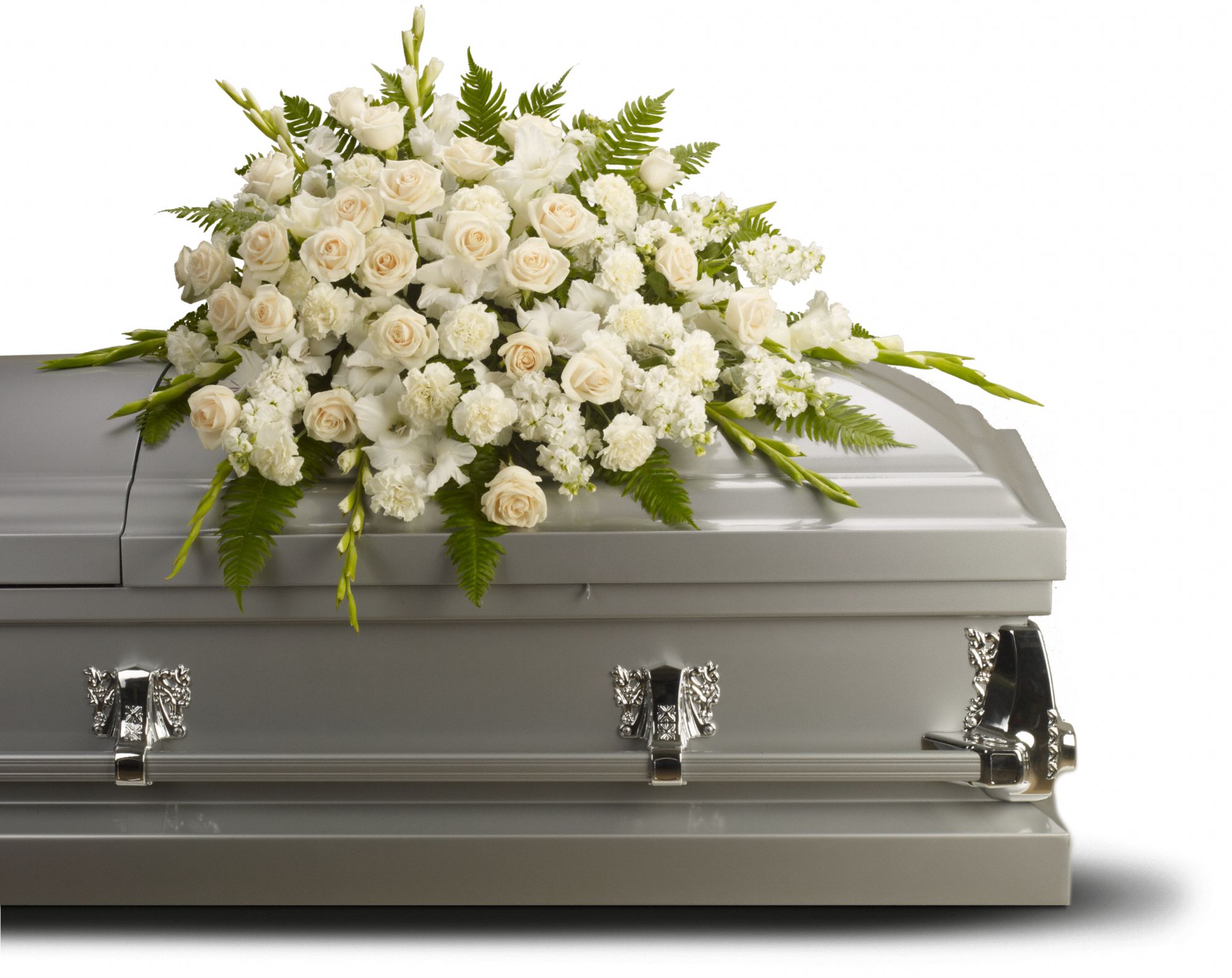 Silken Serenity Casket Spray Flowers