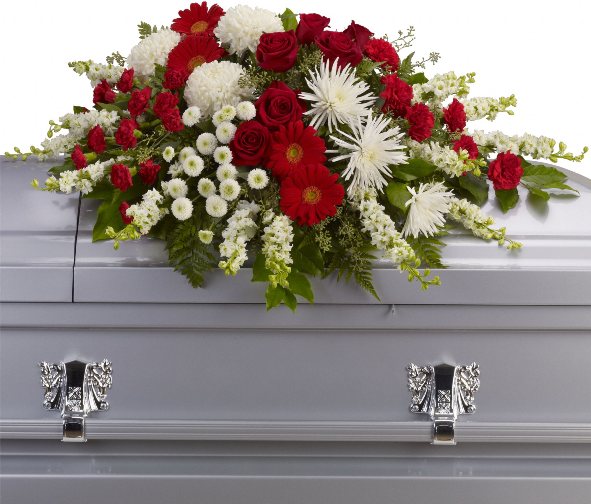 Strength and Wisdom Casket Spray Flowers