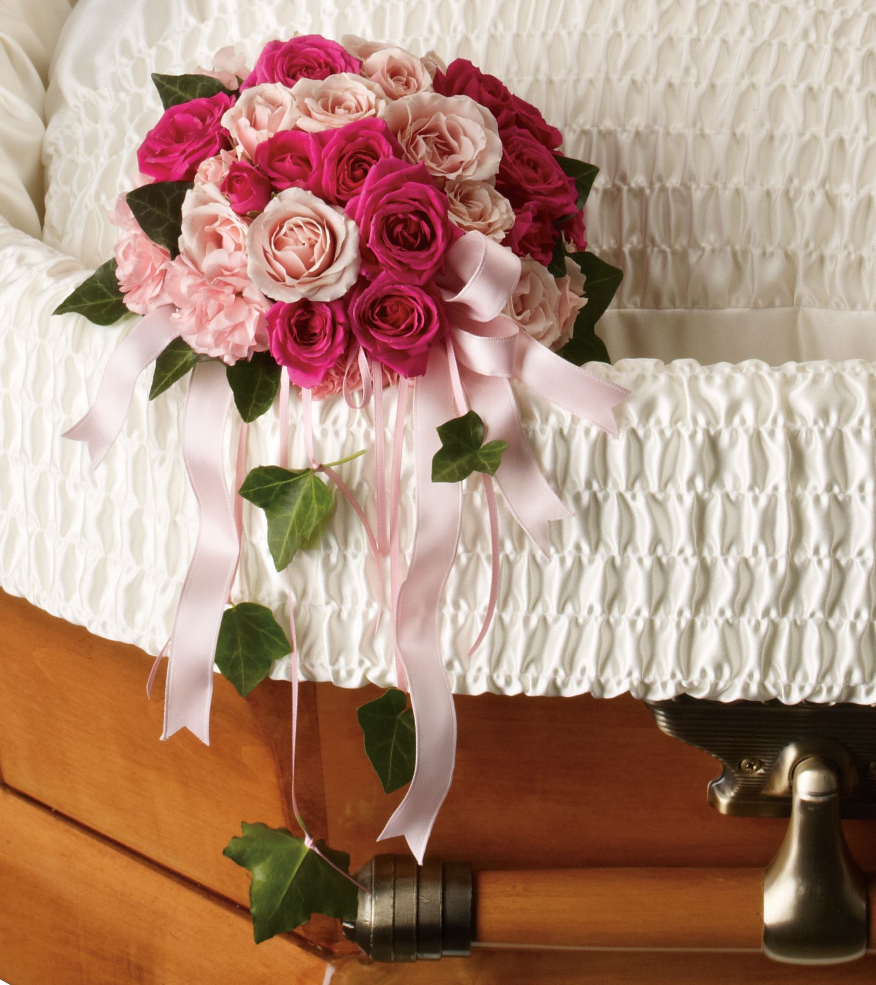 Rose Reflection Casket Insert Flowers