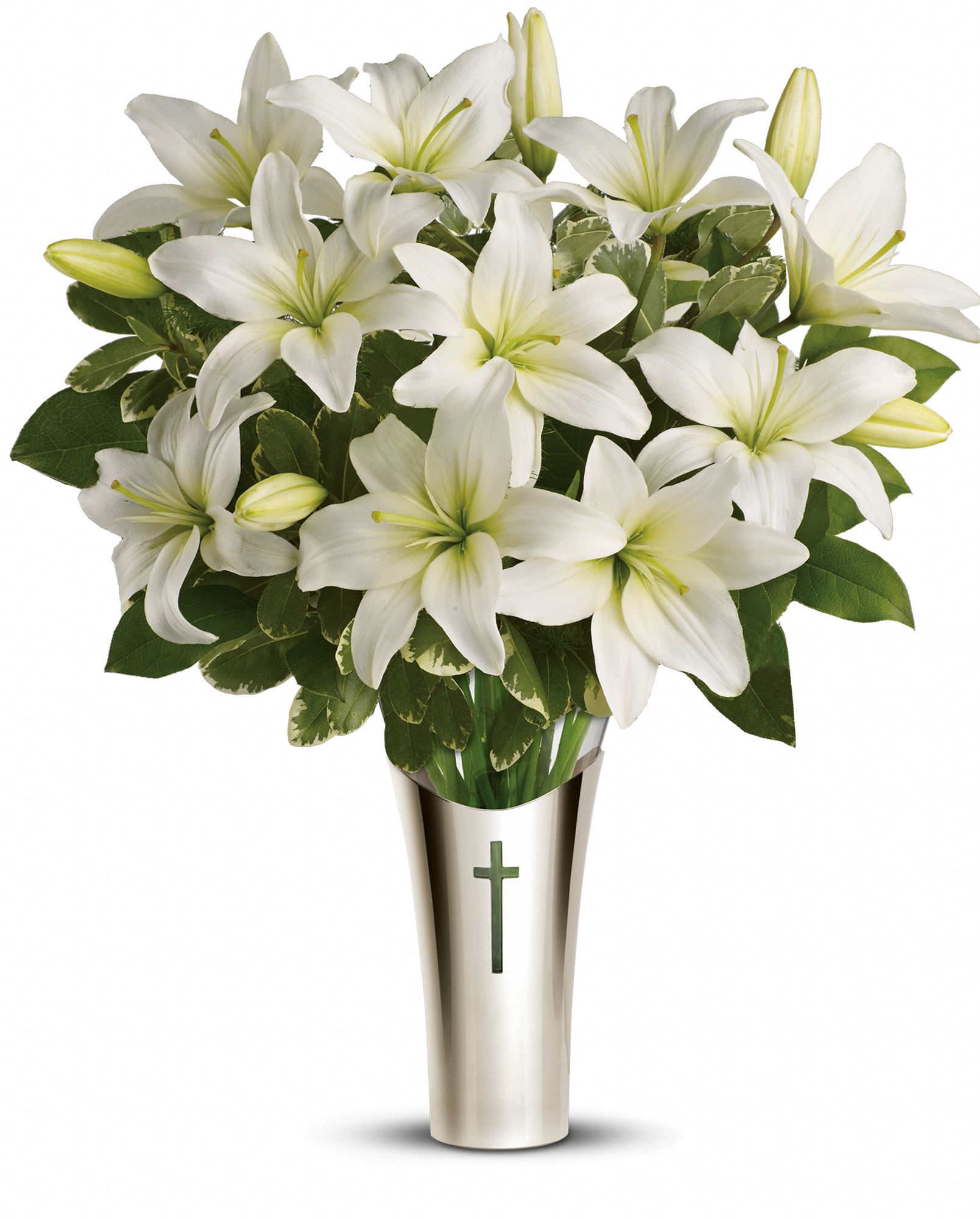 Teleflora's Sacred Cross Bouquet Flowers