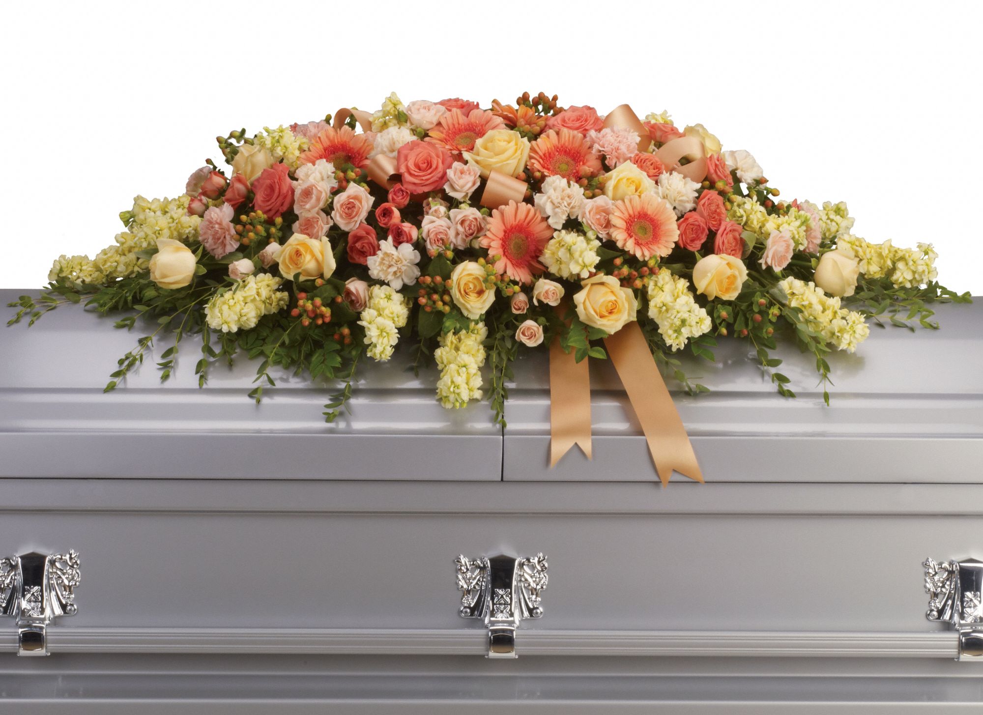 Warmest Remembrance Casket Spray Flowers