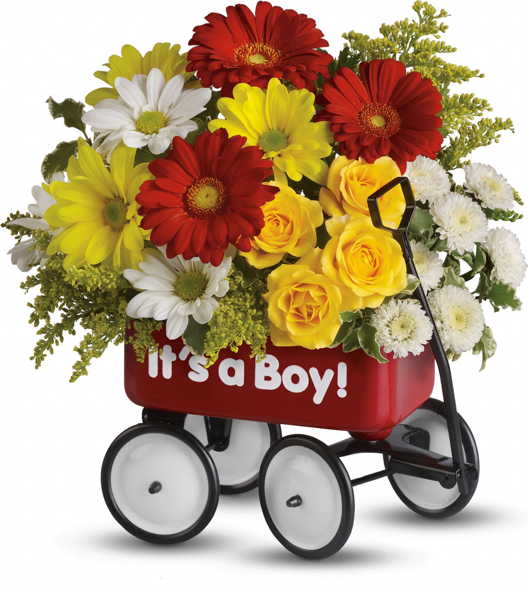Baby's Wow Wagon by Teleflora - Boy Flowers