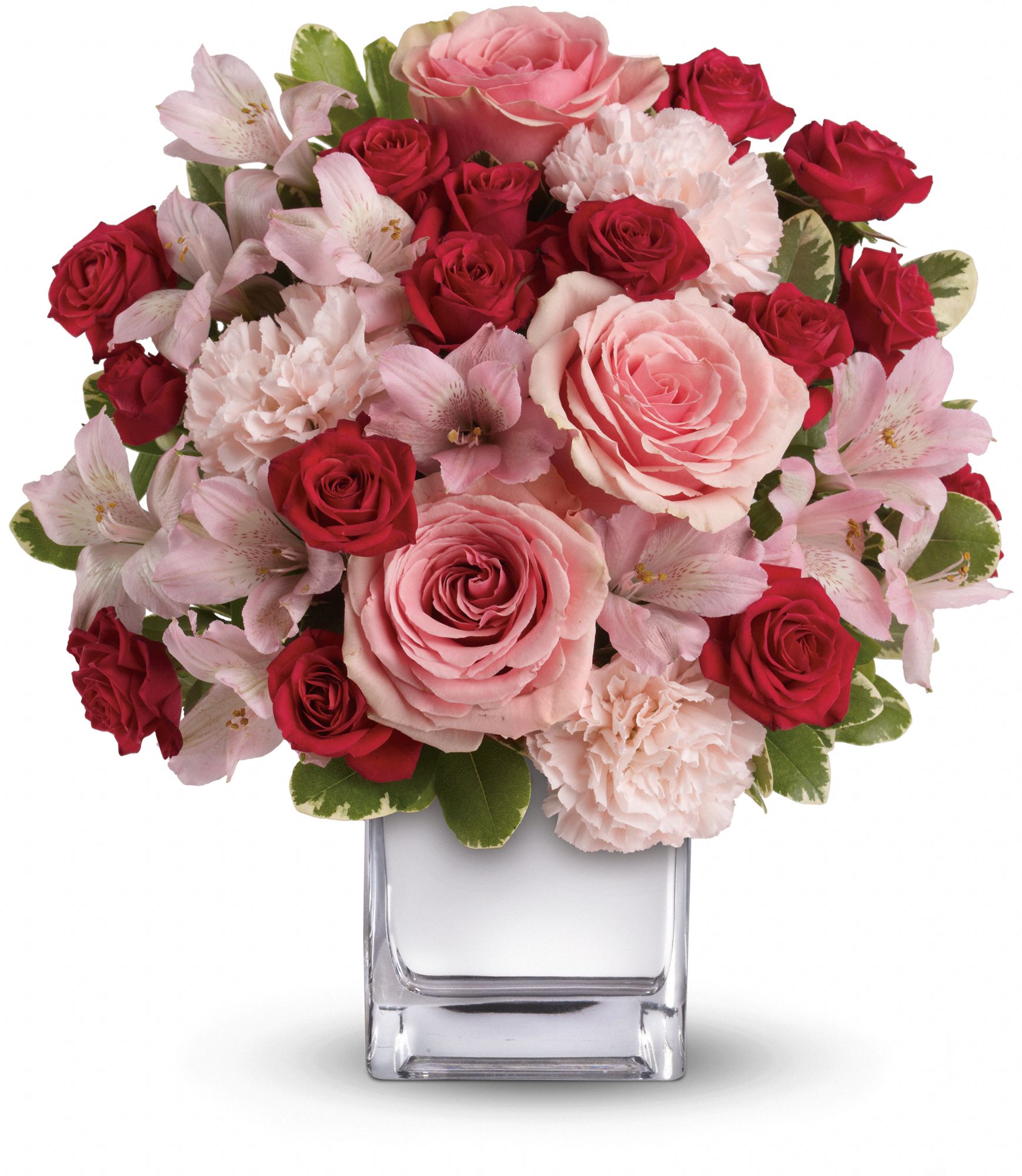 Teleflora's Love That Pink Bouquet with Roses Flowers