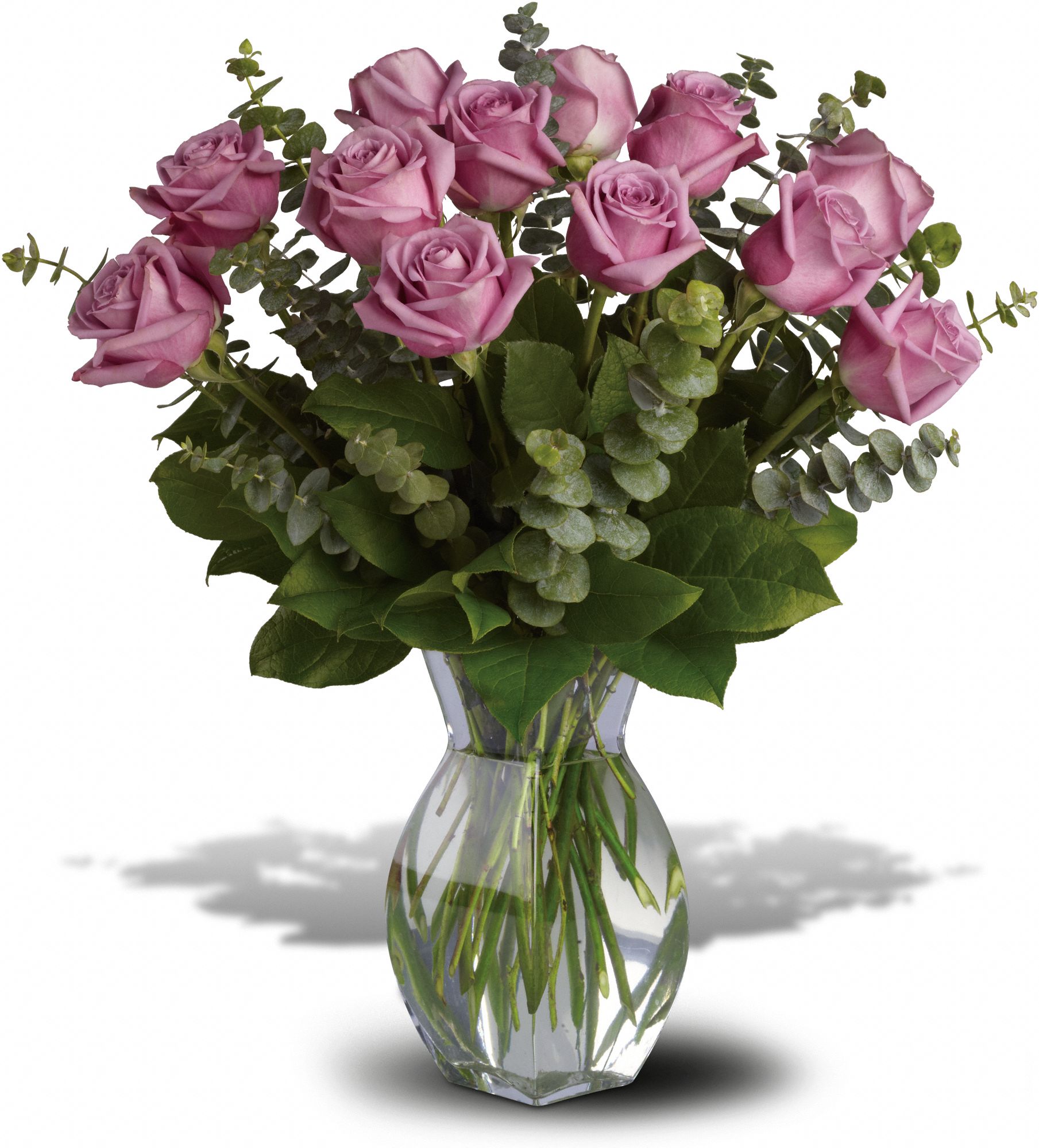 Lavender Wishes - Dozen Premium Lavender Roses Flowers