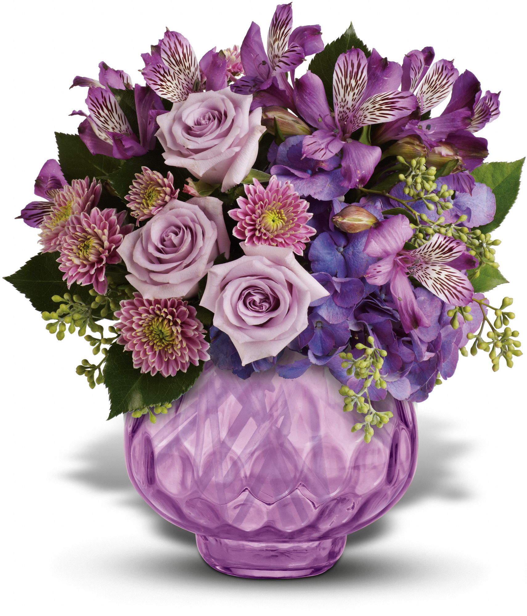 Teleflora's Lush and Lavender with Roses Flowers