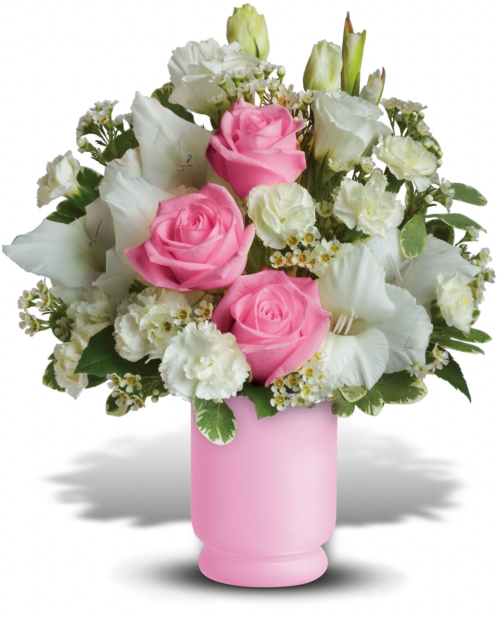 Teleflora's Pink and White Delight Flowers