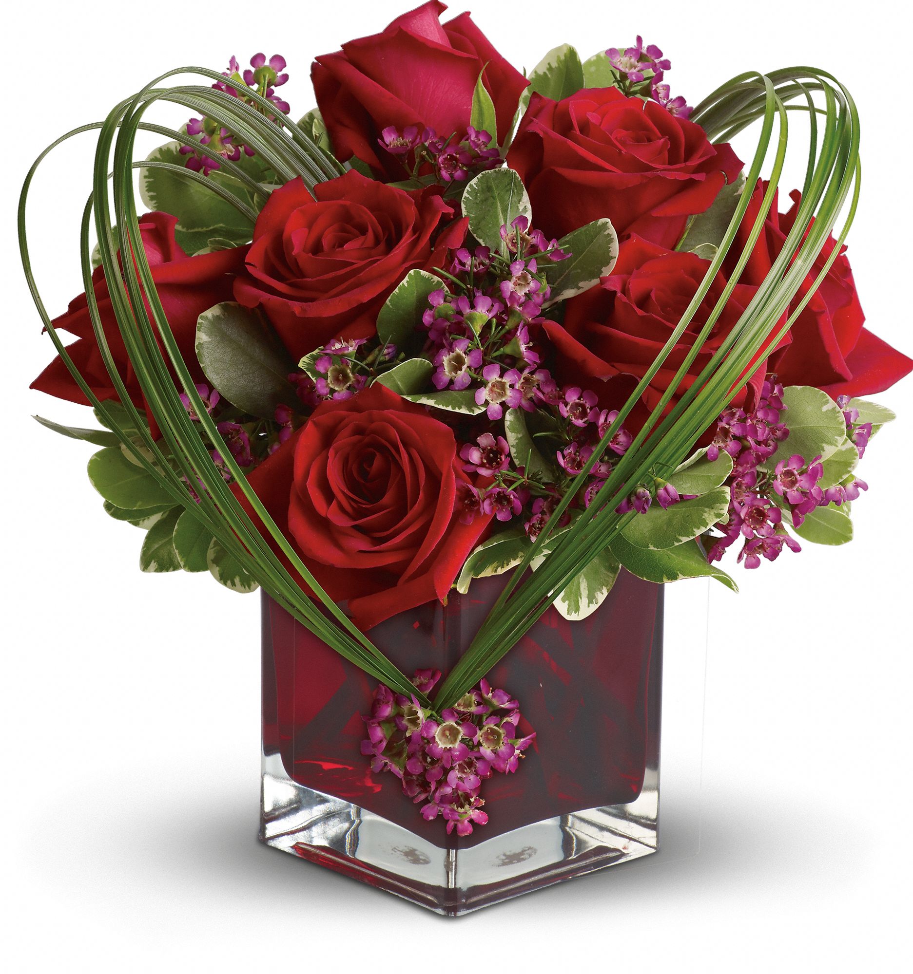 Teleflora's Sweet Thoughts Bouquet with Red Roses Flowers