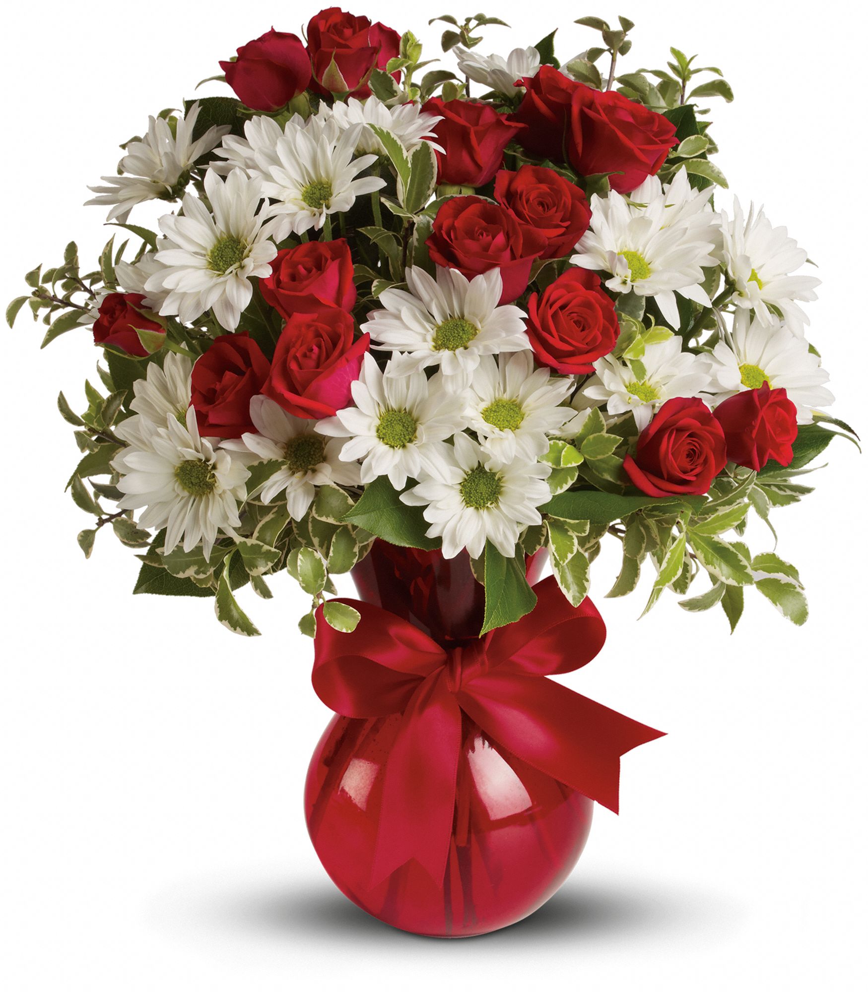 Red White And You Bouquet by Teleflora Flowers
