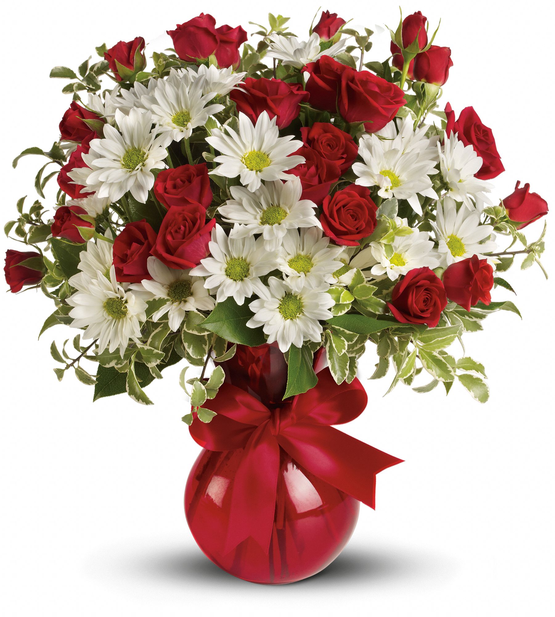 Red White And You Bouquet by Teleflora Flowers