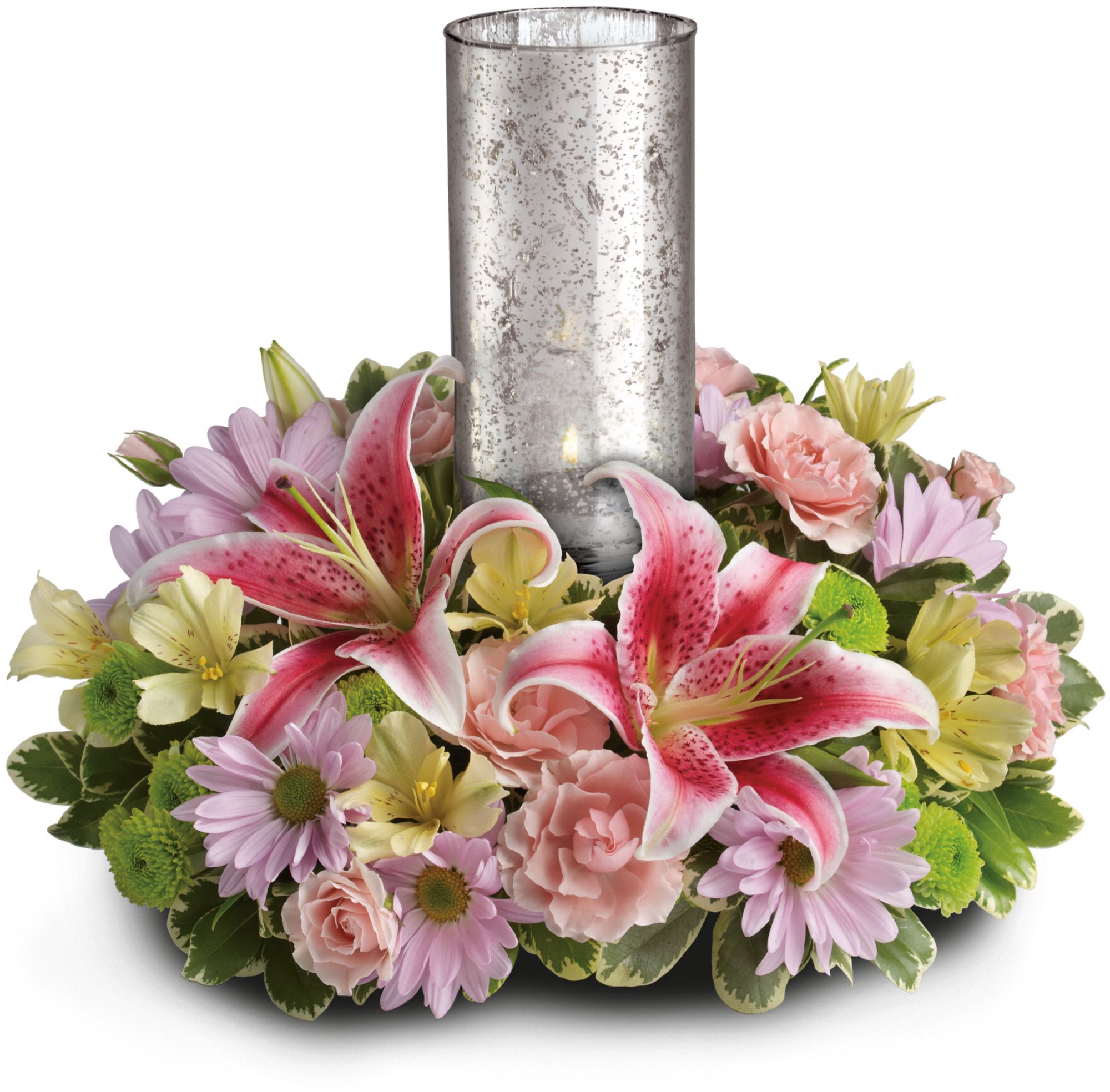 Just Delightful Centerpiece by Teleflora Flowers