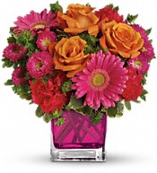 Teleflora's Turn Up The Pink Bouquet Flowers