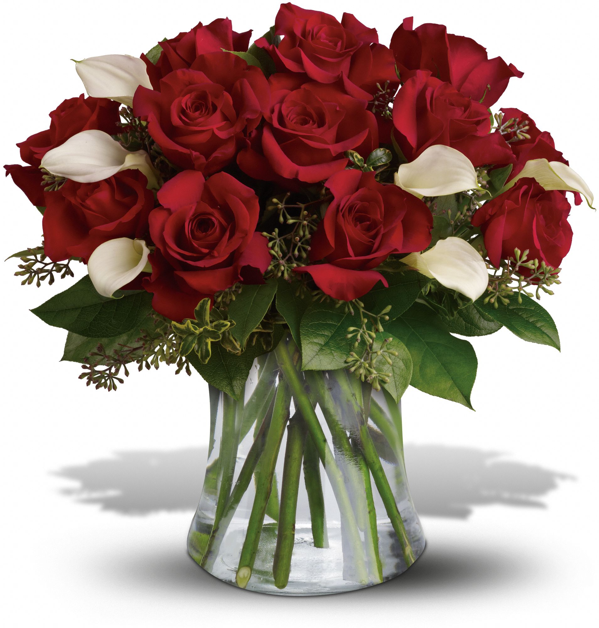 Be Still My Heart - Dozen Red Roses Flowers