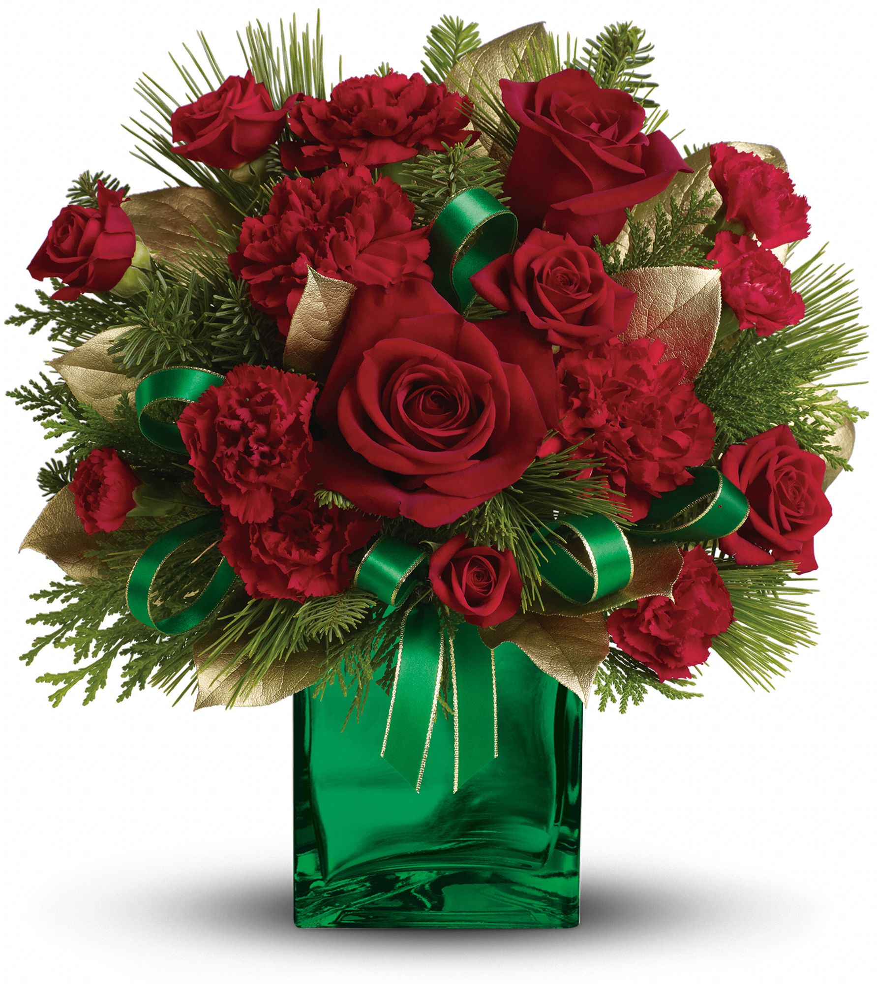 Teleflora's Yuletide Spirit Bouquet Flowers