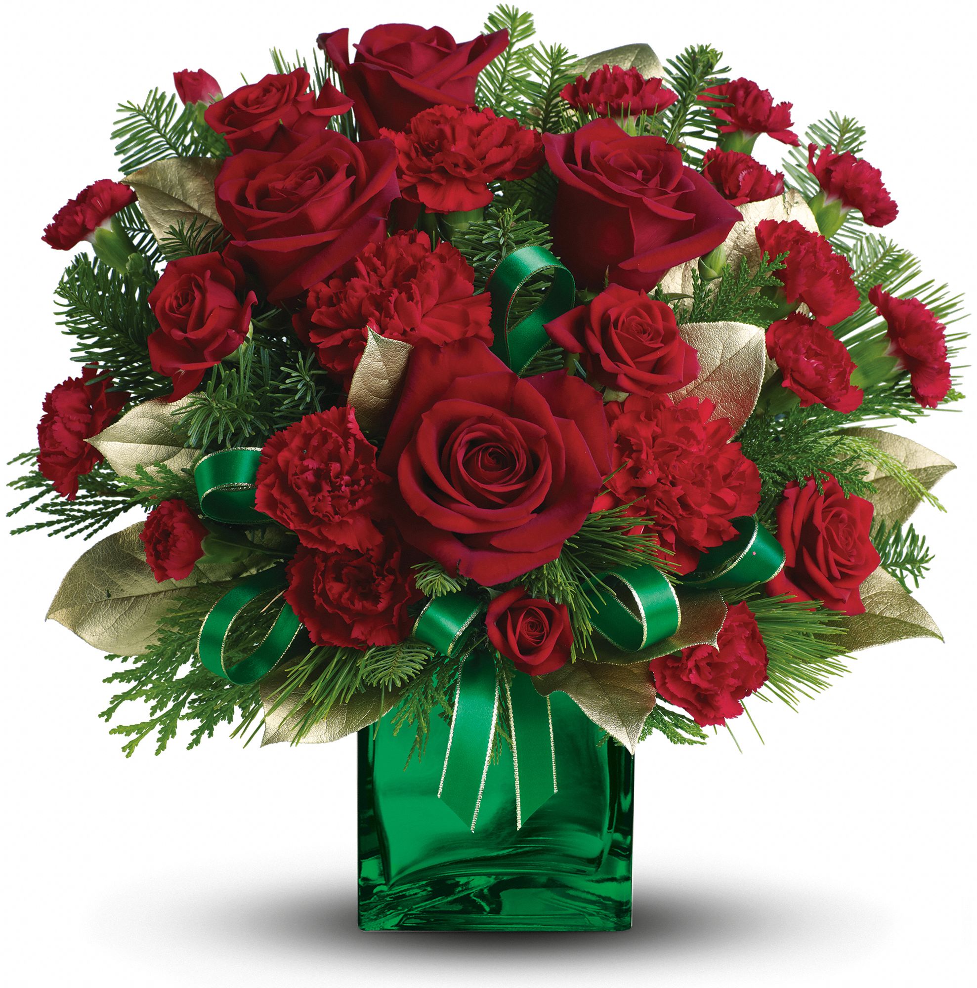 Teleflora's Yuletide Spirit Bouquet Flowers