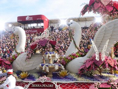 Floral float at Rose Parade
