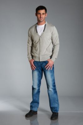 Xray® Gemini Cardigan & Biker Jean
