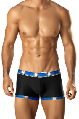 Vuthy&reg; Plaid Swim Squarecut