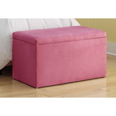 Microsuede Storage Bench